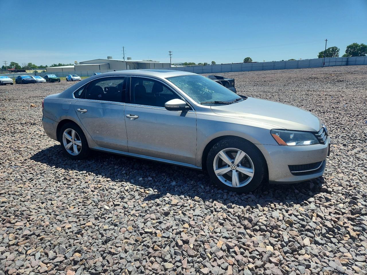 2012 Volkswagen Passat Se Silver vin: 1VWBN7A37CC099847
