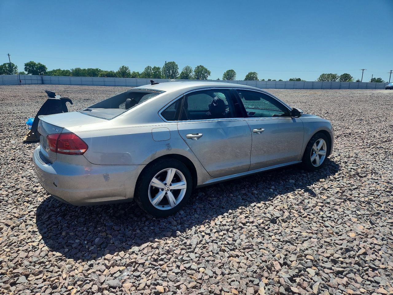 2012 Volkswagen Passat Se Silver vin: 1VWBN7A37CC099847
