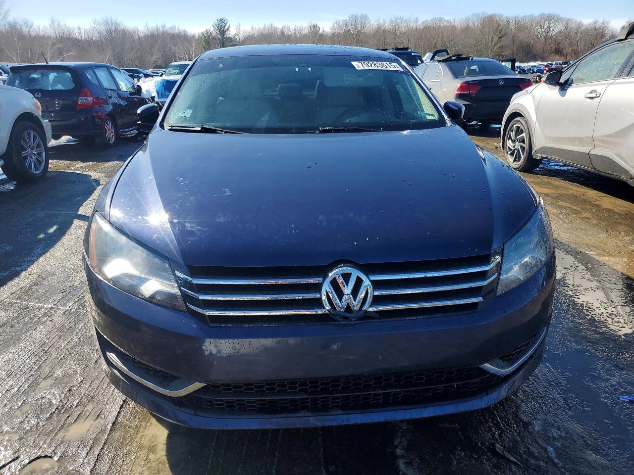 2012 Volkswagen Passat Se Синий vin: 1VWBN7A37CC109230
