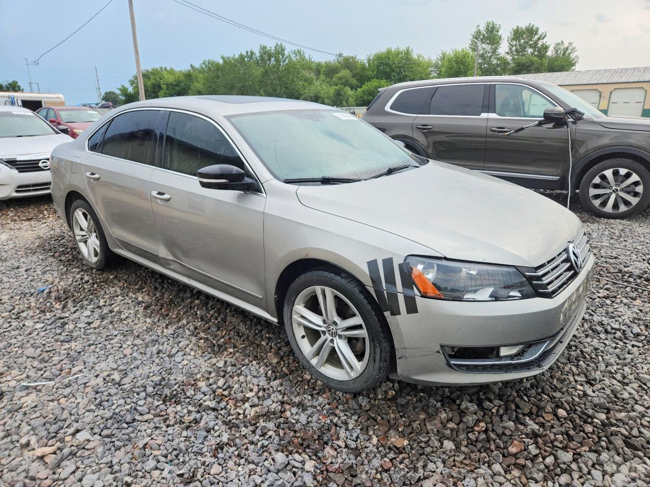 2013 Volkswagen Passat Se Серый vin: 1VWBN7A37DC112002