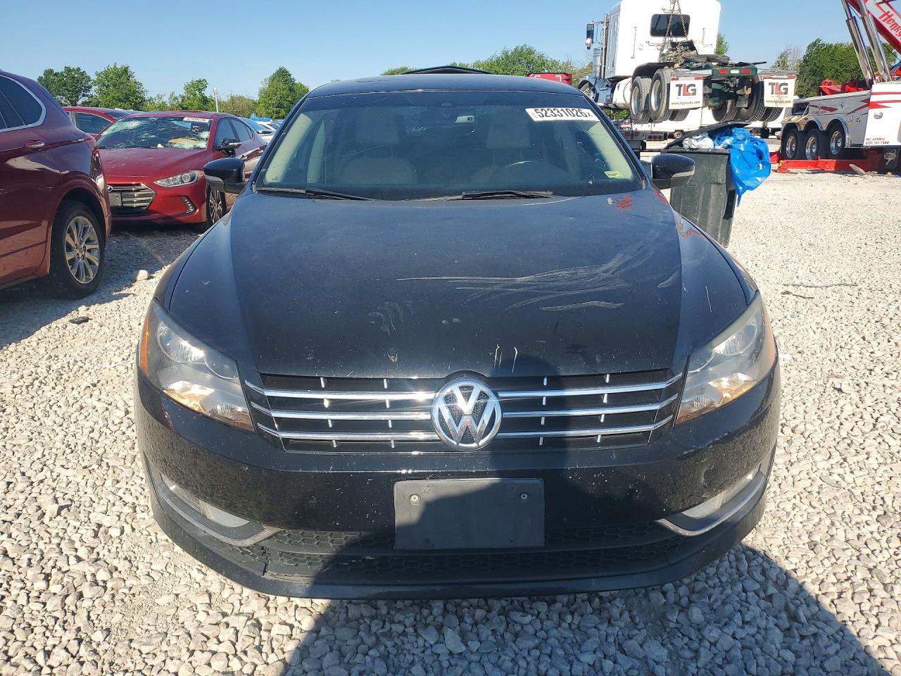 2014 Volkswagen Passat Se Черный vin: 1VWBN7A37EC100837