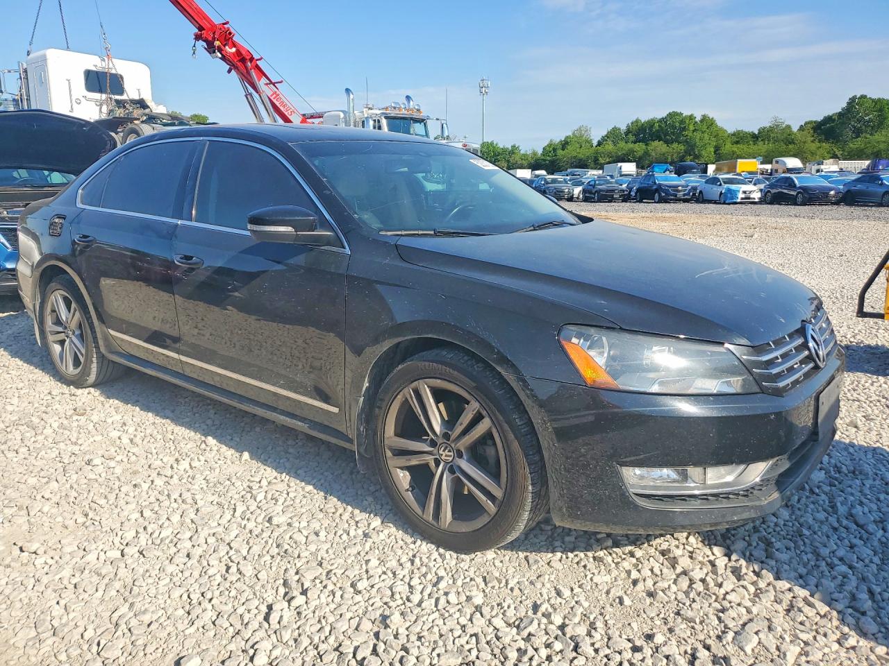 2014 Volkswagen Passat Se Черный vin: 1VWBN7A37EC100837