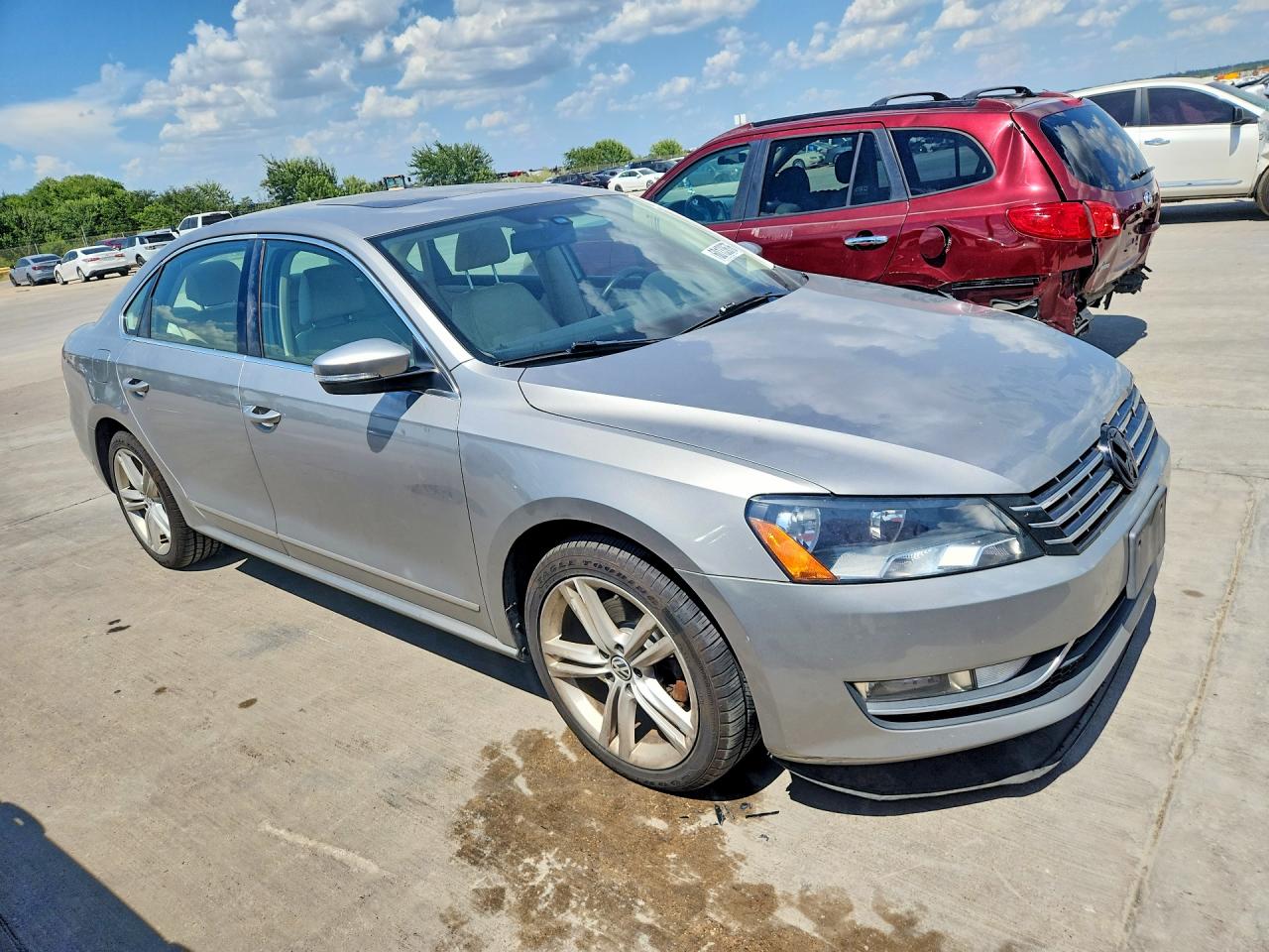 2013 Volkswagen Passat Se Cream vin: 1VWBN7A38DC112381