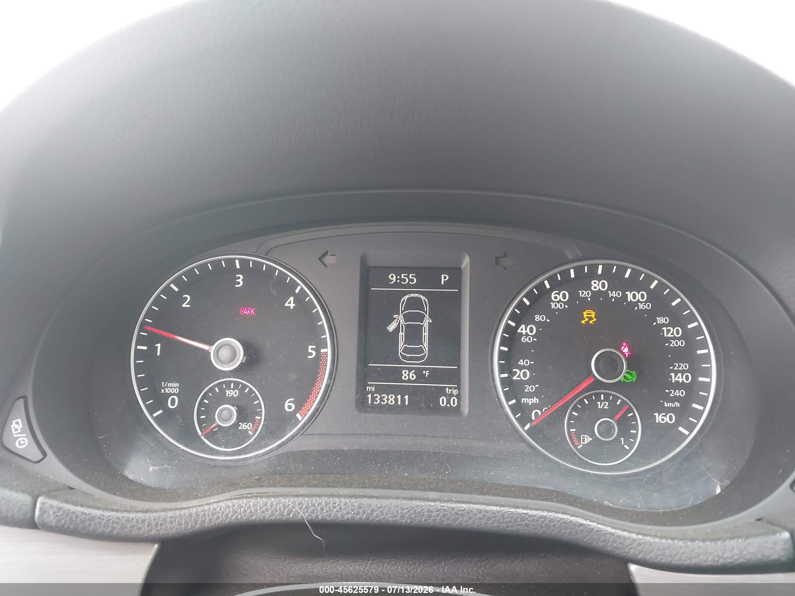 2014 Volkswagen Passat 2.0l Tdi Se Gray vin: 1VWBN7A38EC094143