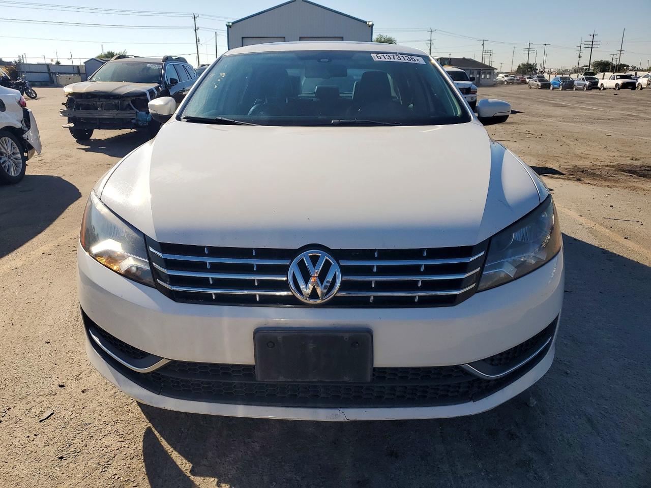 2014 Volkswagen Passat Se White vin: 1VWBN7A38EC097253