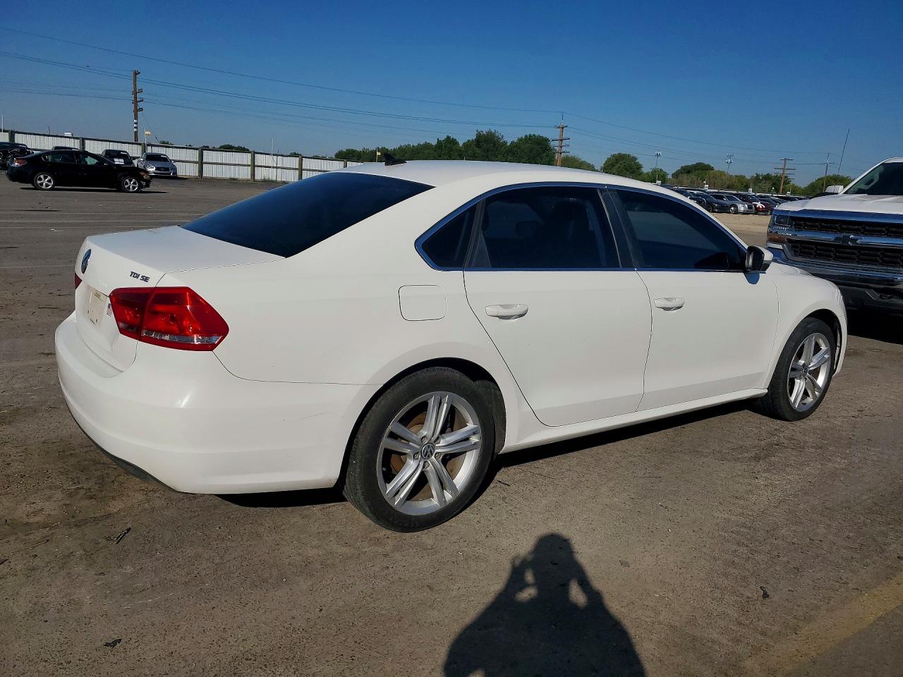 2014 Volkswagen Passat Se White vin: 1VWBN7A38EC097253