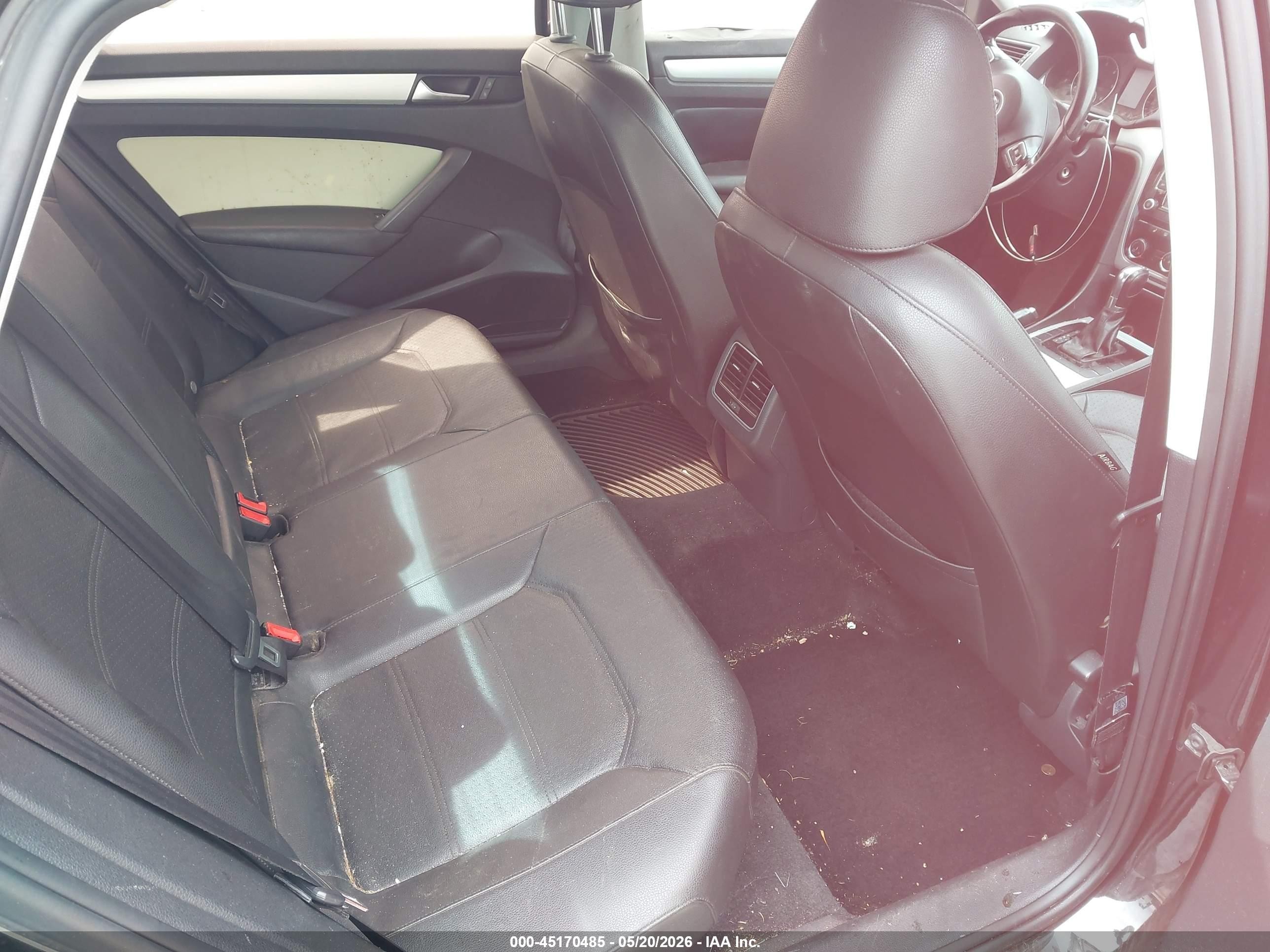 2013 Volkswagen Passat 2.0l Tdi Se Черный vin: 1VWBN7A39DC119338