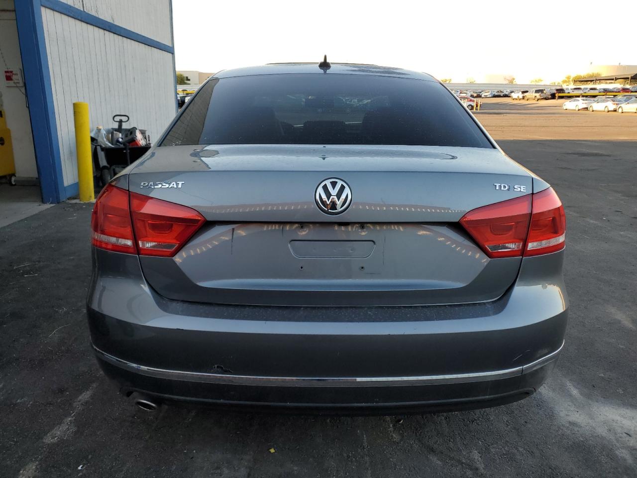 2014 Volkswagen Passat Se Gray vin: 1VWBN7A39EC013604