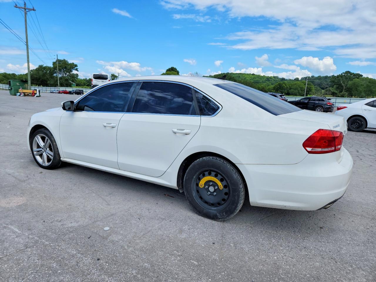 2014 Volkswagen Passat Se White vin: 1VWBN7A39EC027244