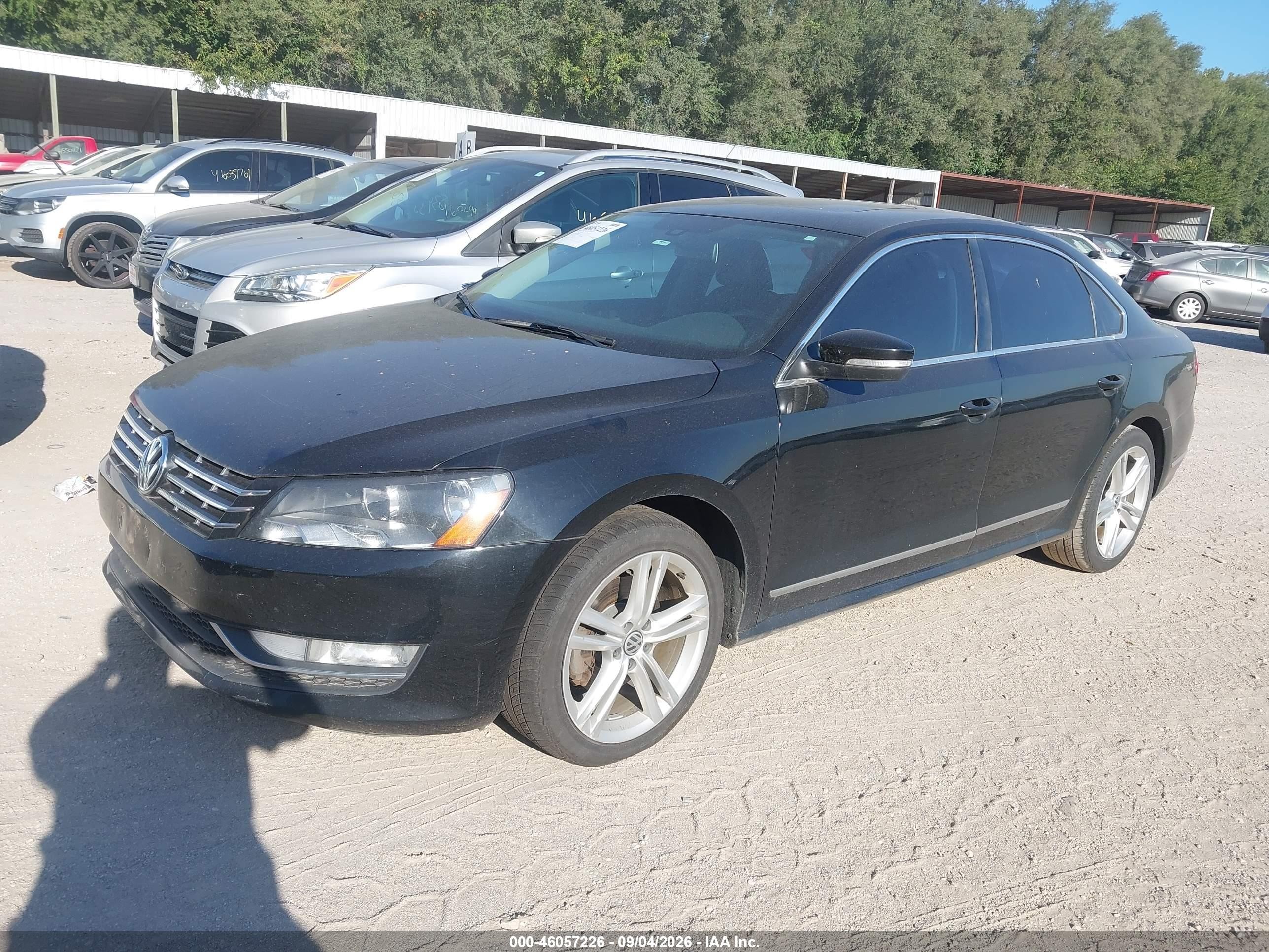 2014 Volkswagen Passat 2.0l Tdi Se Черный vin: 1VWBN7A39EC087220
