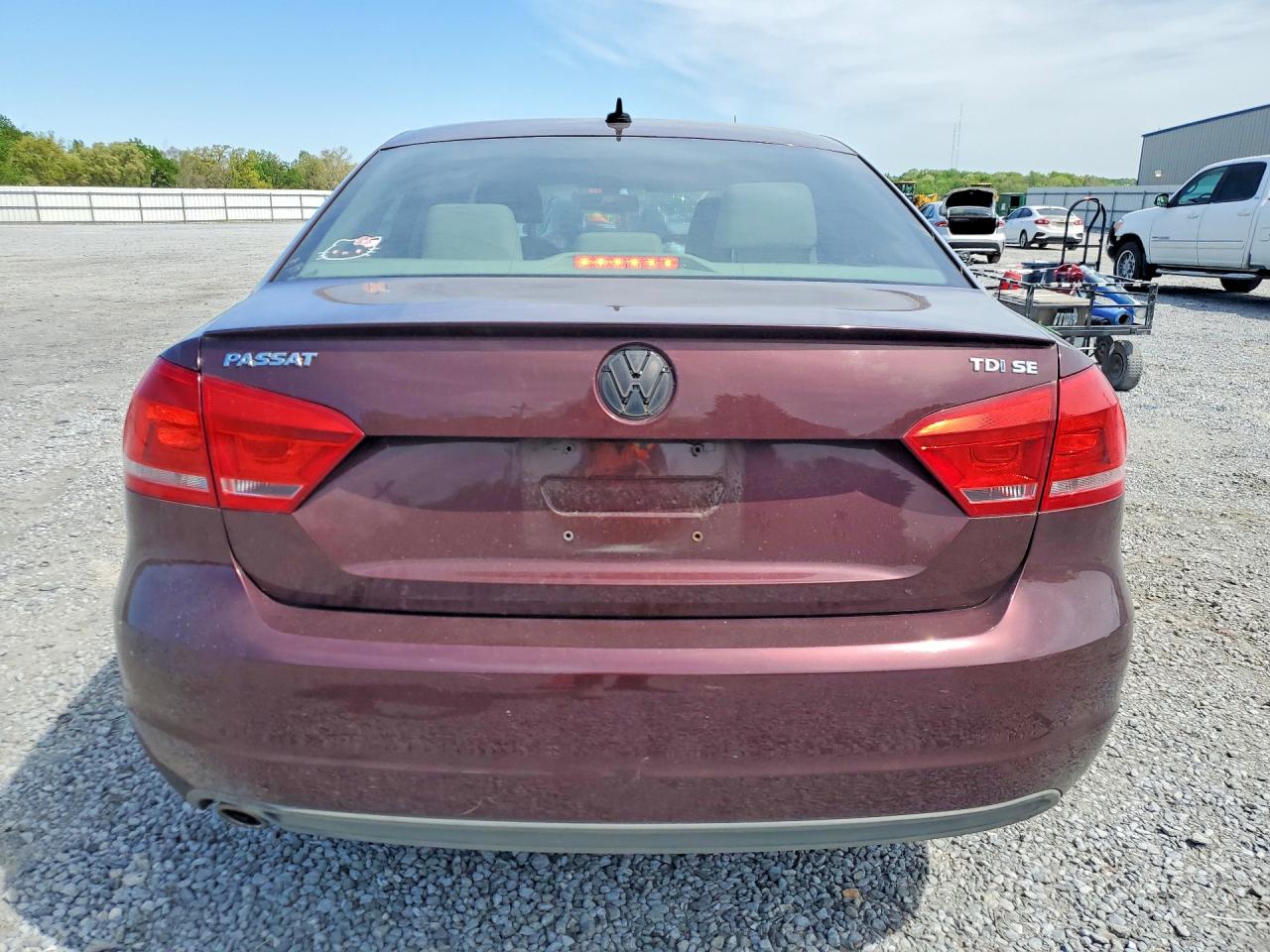 2013 Volkswagen Passat Se Бордовый vin: 1VWBN7A3XDC047498