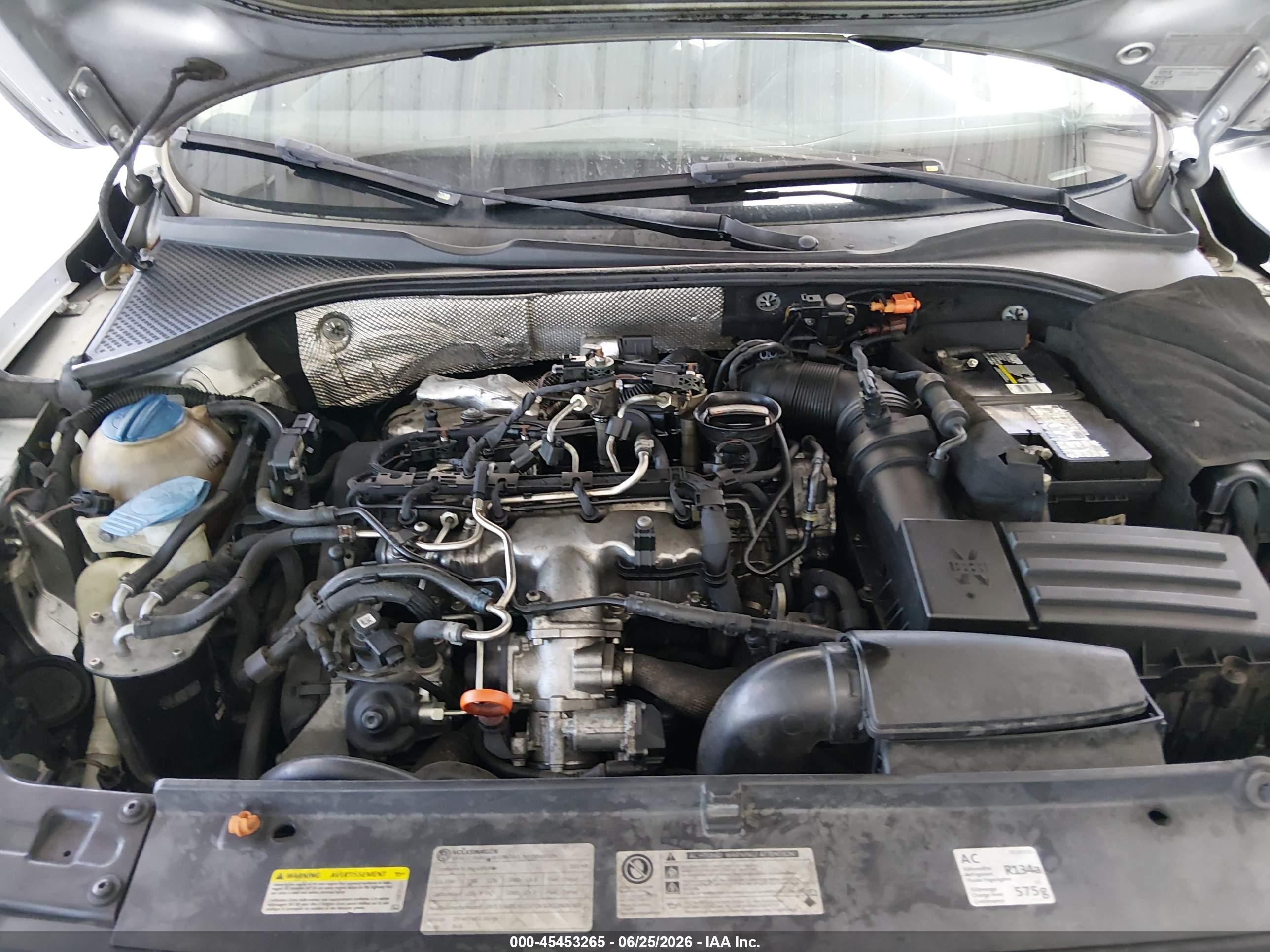2013 Volkswagen Passat 2.0l Tdi Se Silver vin: 1VWBN7A3XDC076595