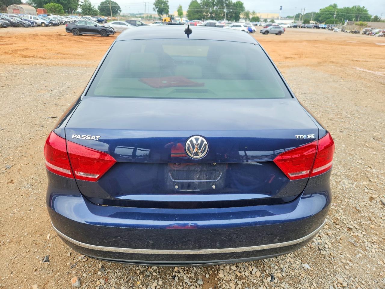 2014 Volkswagen Passat Se Синий vin: 1VWBN7A3XEC003017