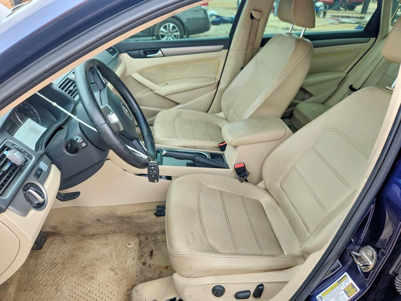 2014 Volkswagen Passat Se Синий vin: 1VWBN7A3XEC003017