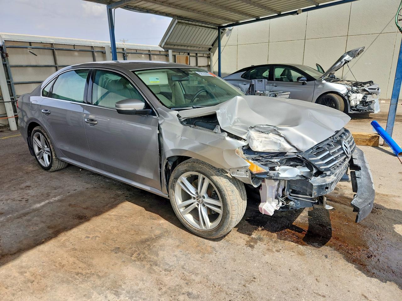 2014 Volkswagen Passat Se Gray vin: 1VWBN7A3XEC013630
