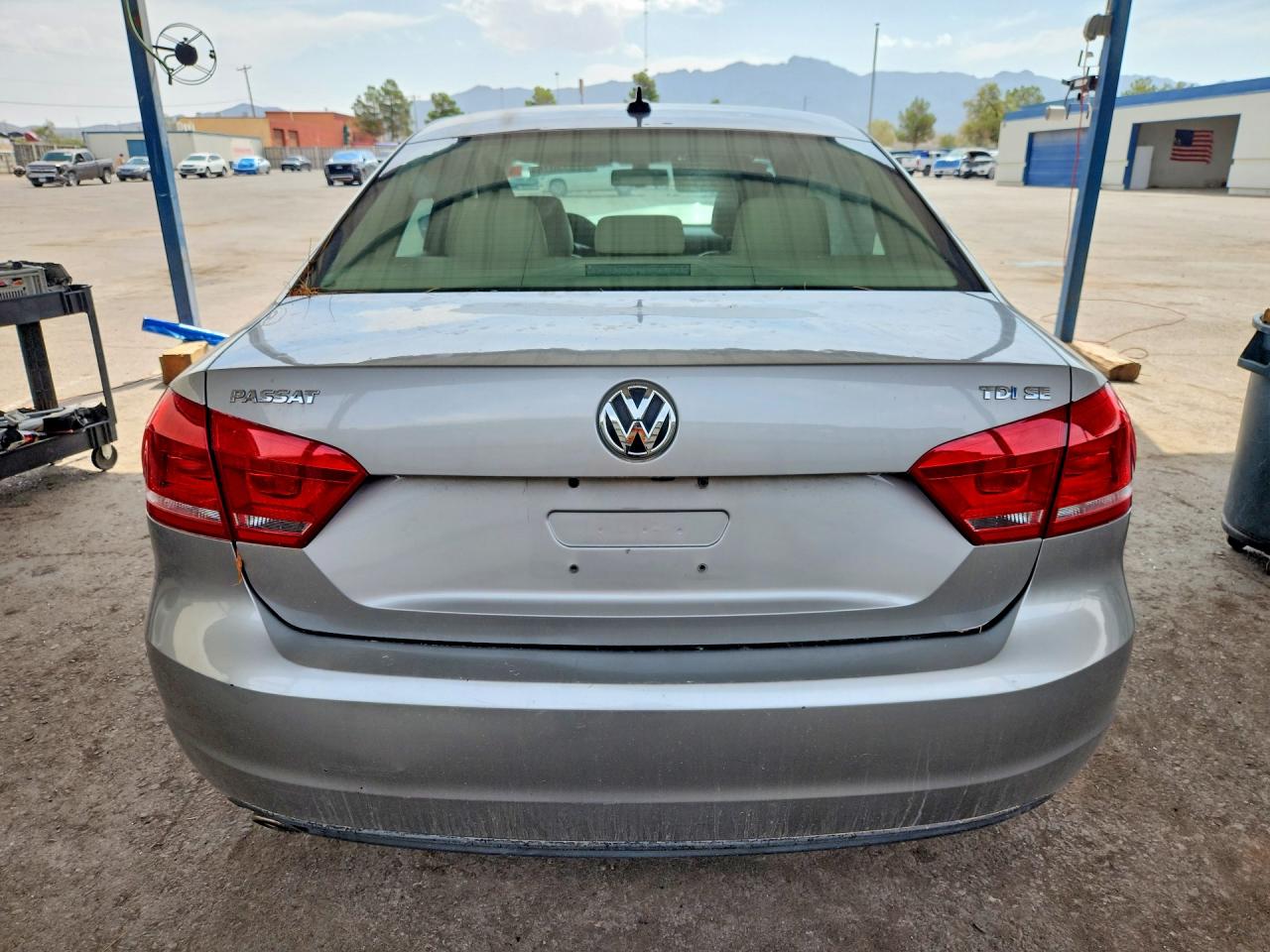 2014 Volkswagen Passat Se Gray vin: 1VWBN7A3XEC013630