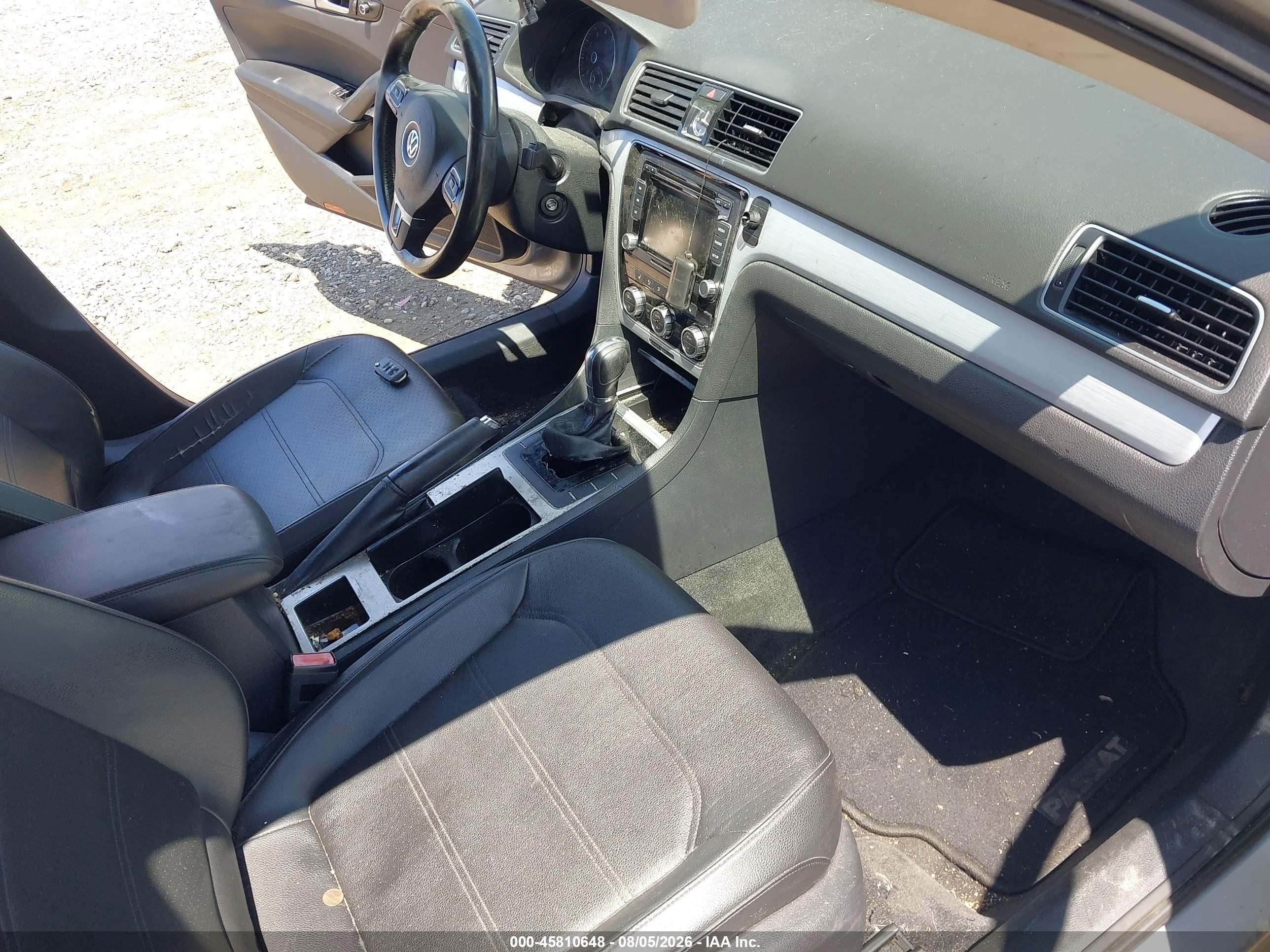 2012 Volkswagen Passat 2.5l Se Серый vin: 1VWBP7A30CC072130