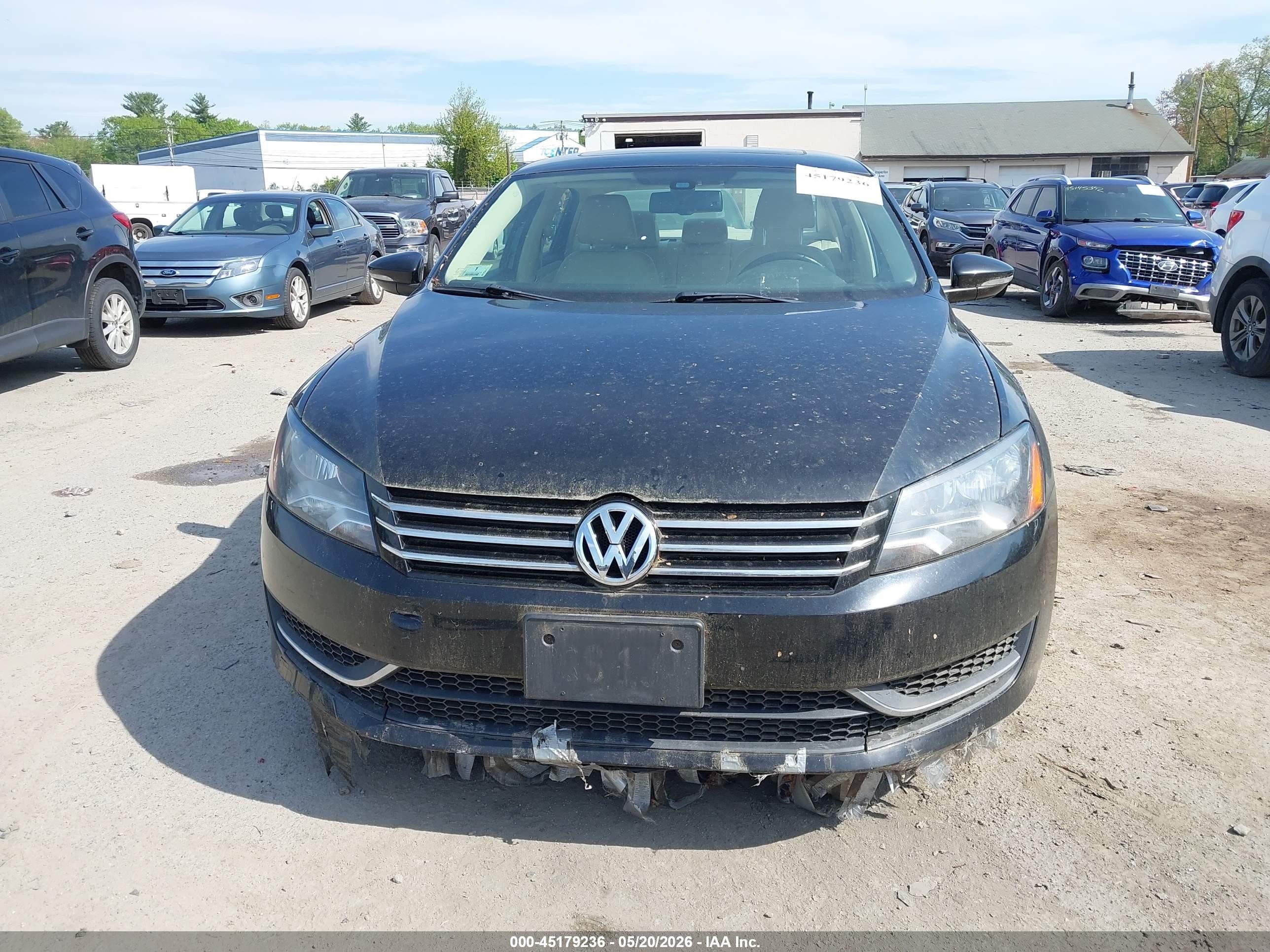 2012 Volkswagen Passat 2.5l Se Black vin: 1VWBP7A30CC102291