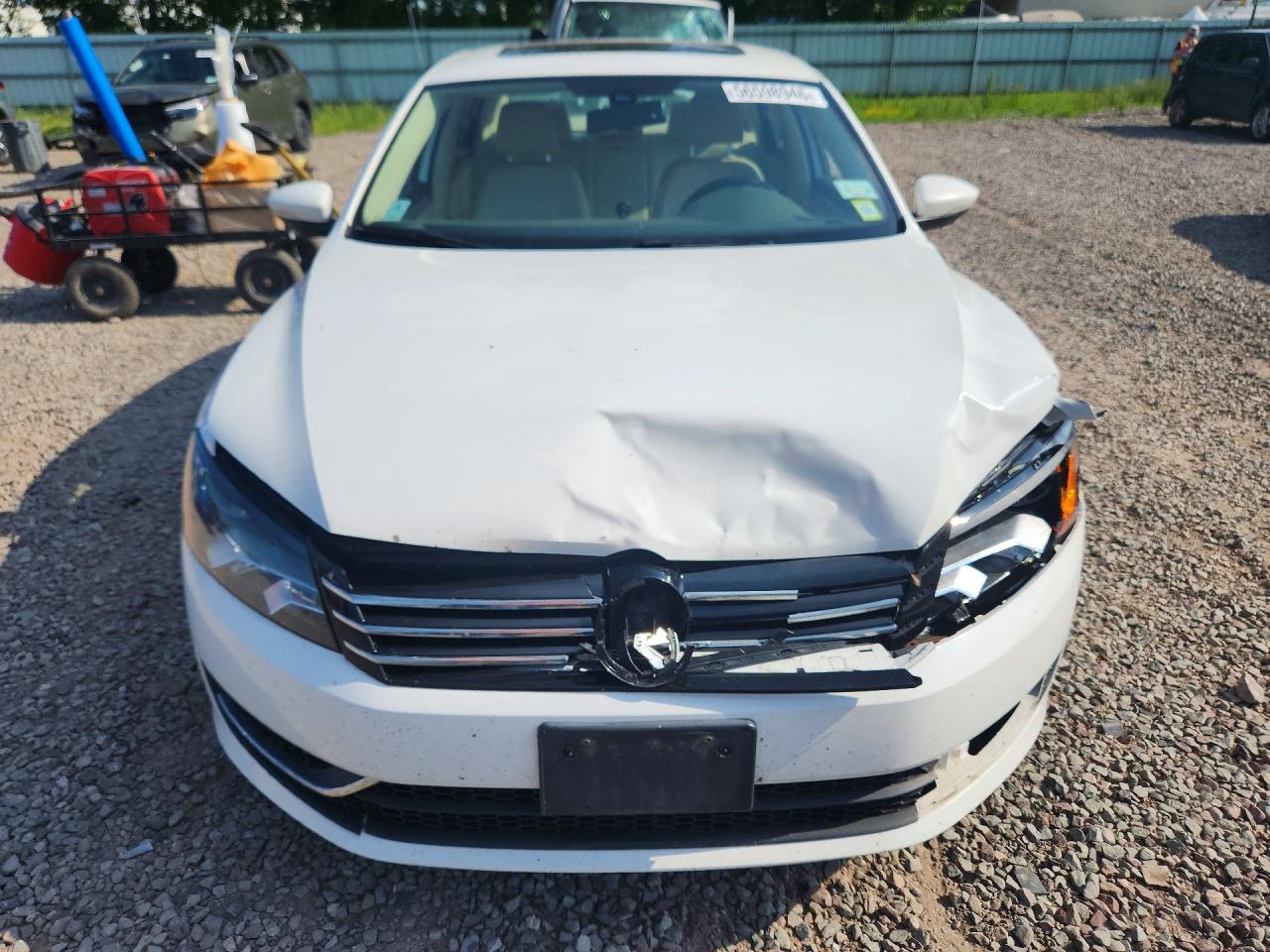 2012 Volkswagen Passat Se White vin: 1VWBP7A30CC106485