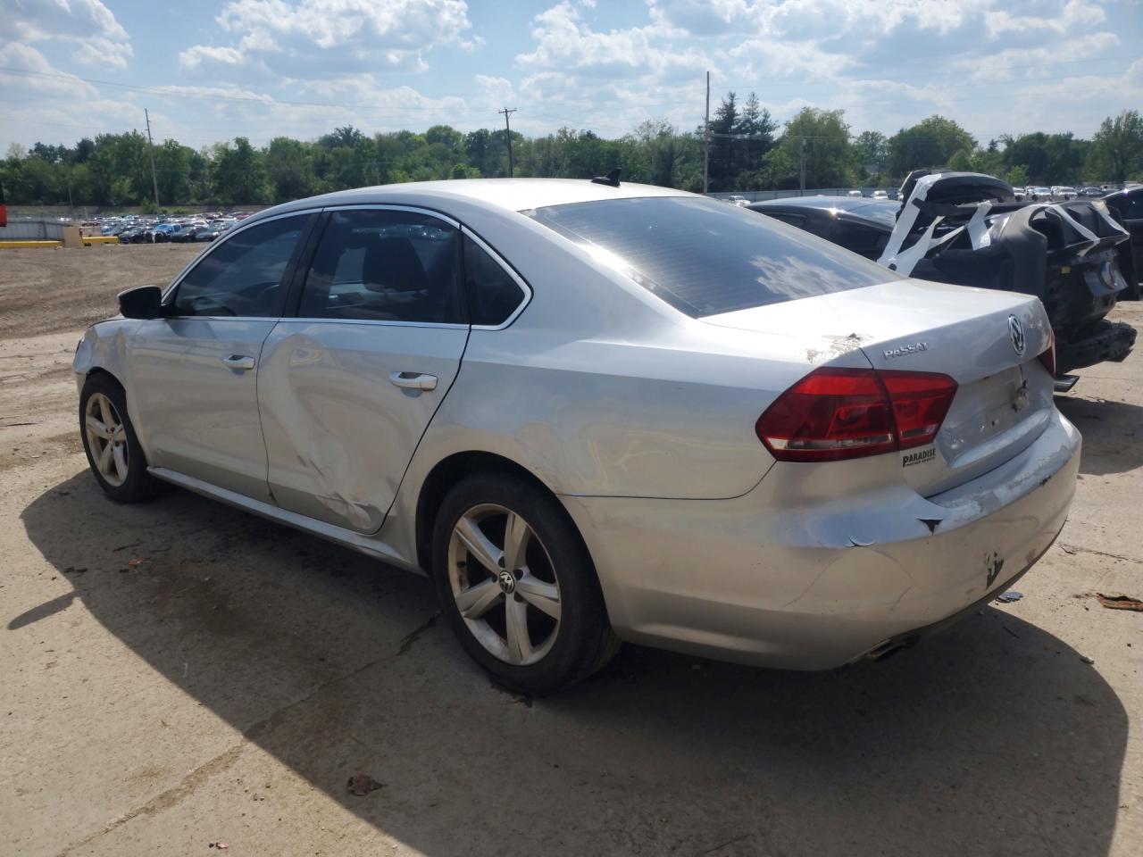 2013 Volkswagen Passat Se Silver vin: 1VWBP7A30DC015931