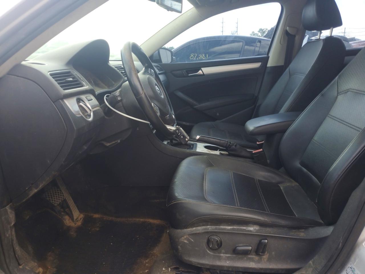 2013 Volkswagen Passat Se Silver vin: 1VWBP7A30DC015931