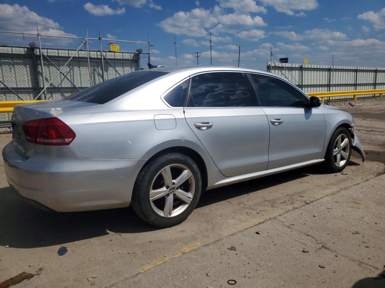 2013 Volkswagen Passat Se Silver vin: 1VWBP7A30DC015931