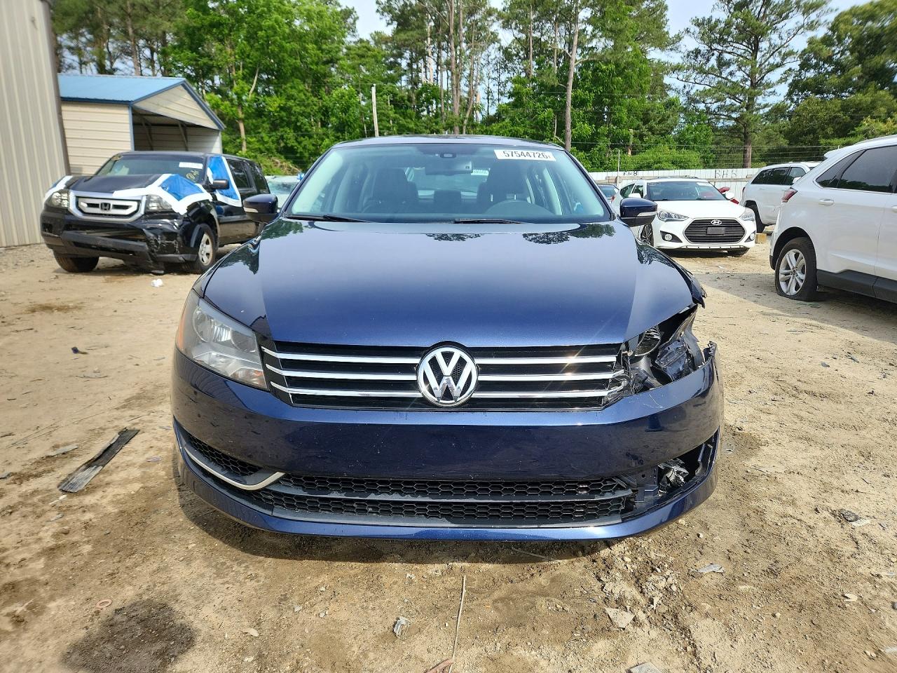 2013 Volkswagen Passat Se Синий vin: 1VWBP7A30DC058522