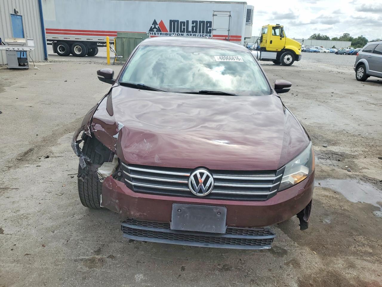 2013 Volkswagen Passat Se Бордовый vin: 1VWBP7A30DC084781
