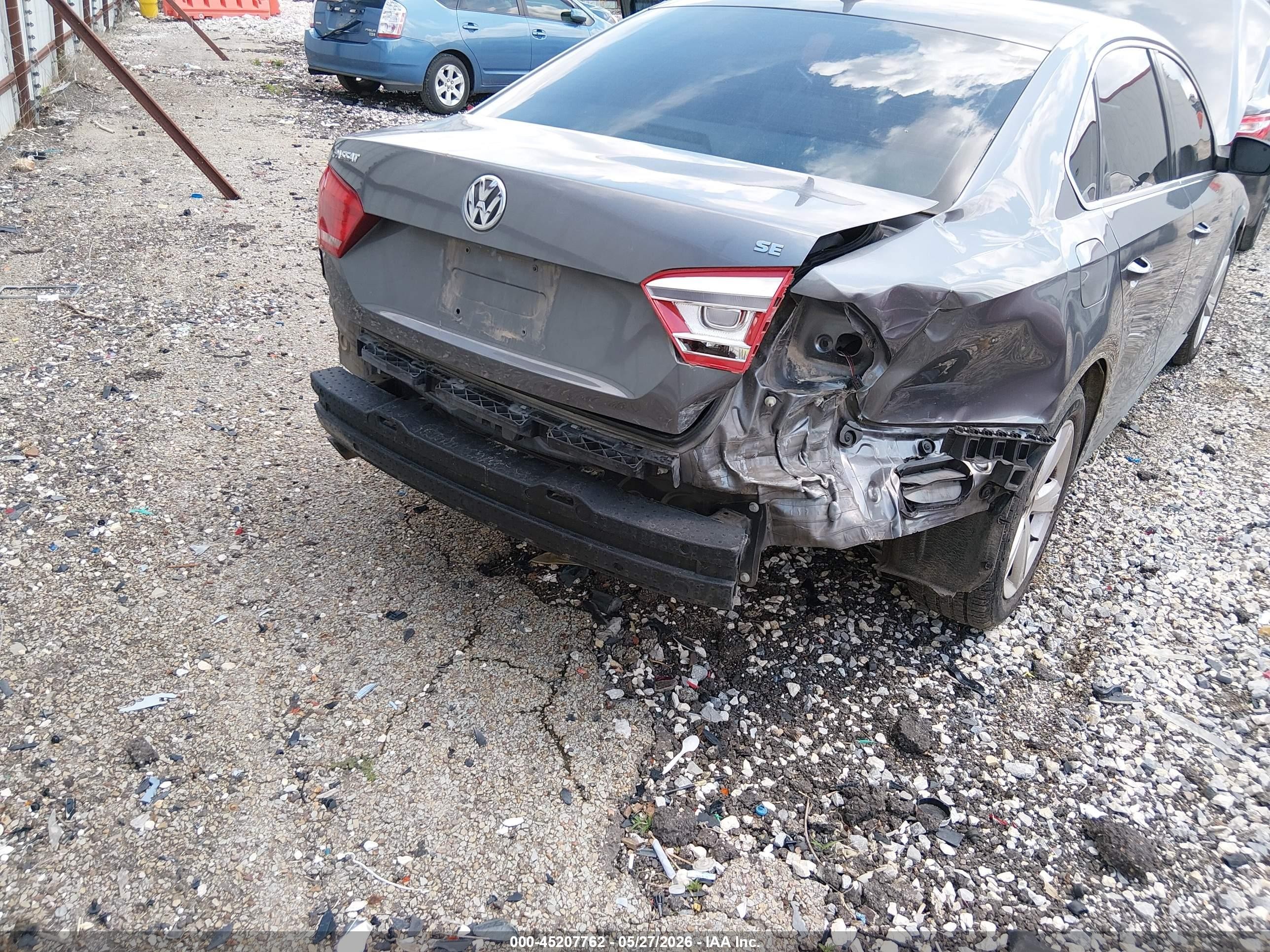 2013 Volkswagen Passat 2.5l Se Gray vin: 1VWBP7A30DC119920