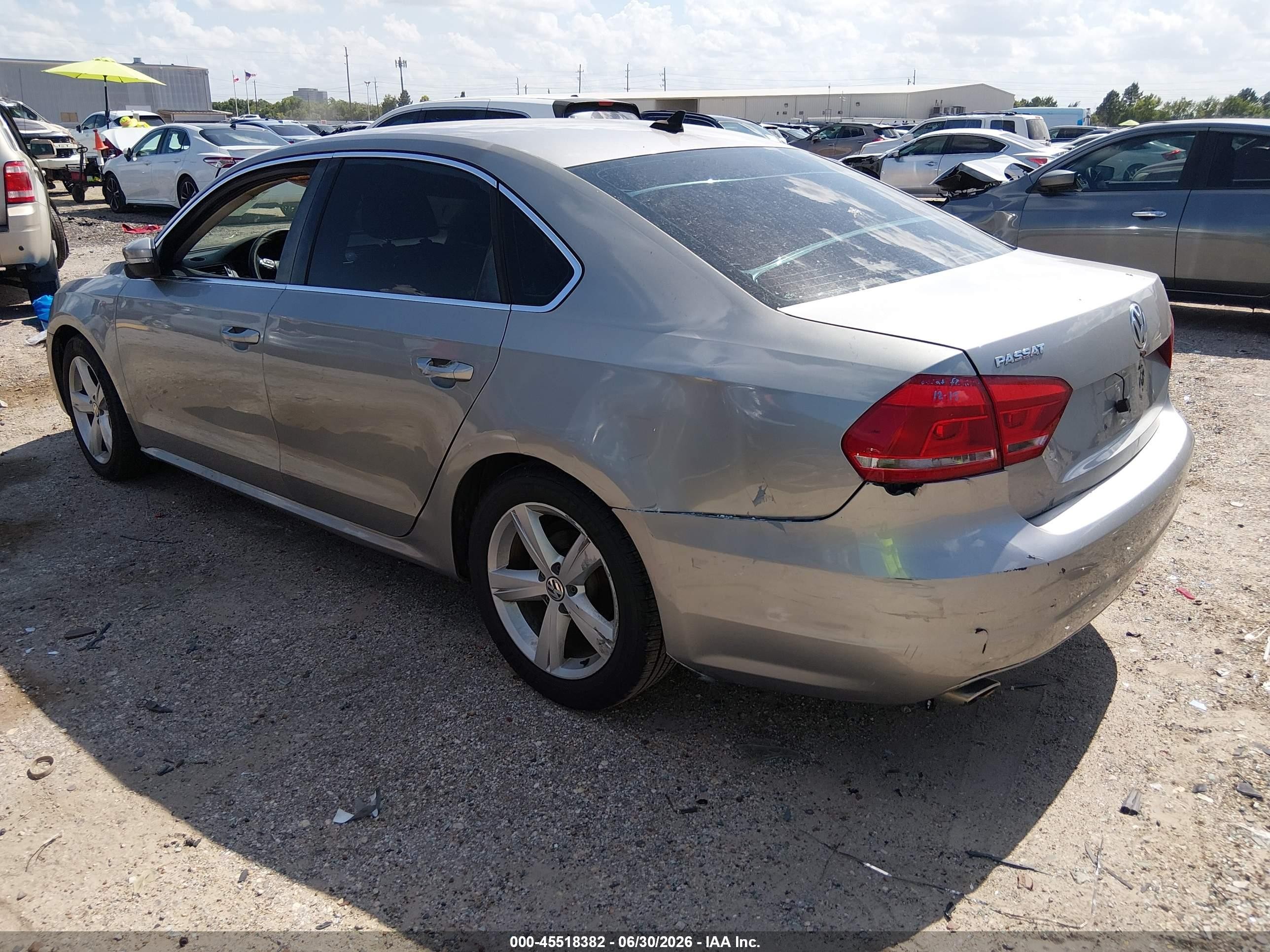 2013 Volkswagen Passat 2.5l Se Серебряный vin: 1VWBP7A30DC141013