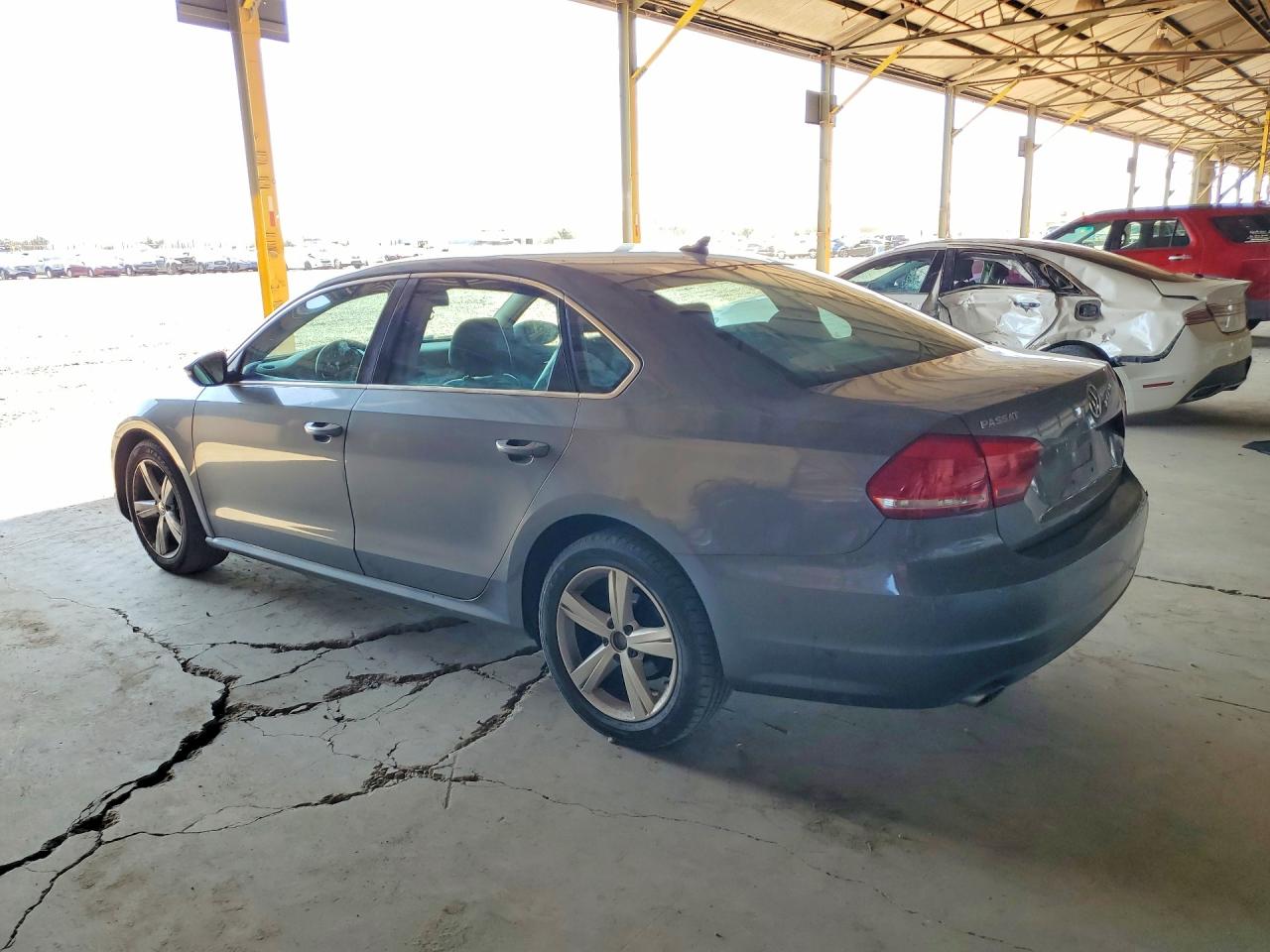 2012 Volkswagen Passat Se Gray vin: 1VWBP7A31CC043493