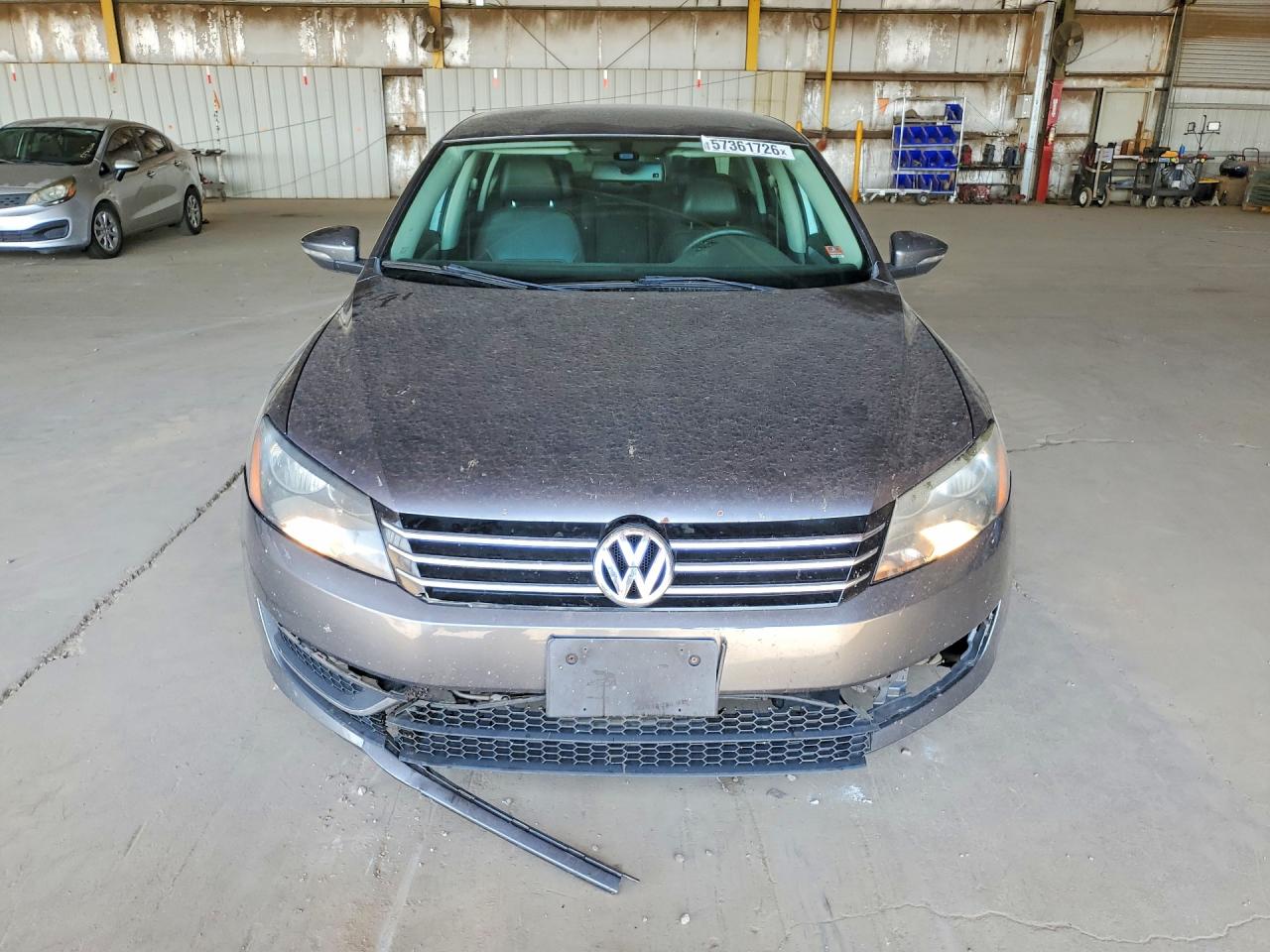 2012 Volkswagen Passat Se Gray vin: 1VWBP7A31CC043493