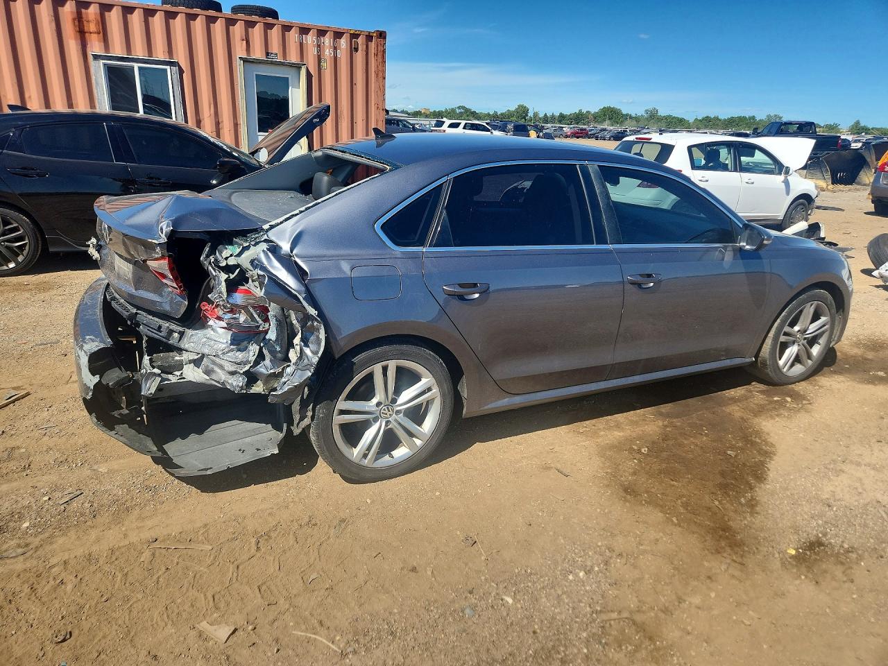 2012 Volkswagen Passat Se Gray vin: 1VWBP7A31CC051173
