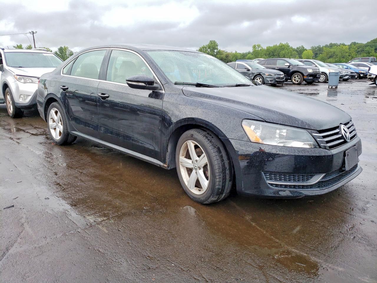 2012 Volkswagen Passat Se Black vin: 1VWBP7A31CC074209