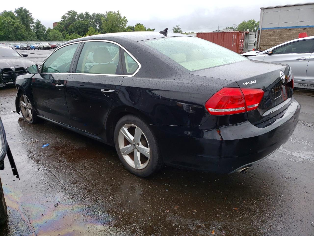 2012 Volkswagen Passat Se Black vin: 1VWBP7A31CC074209