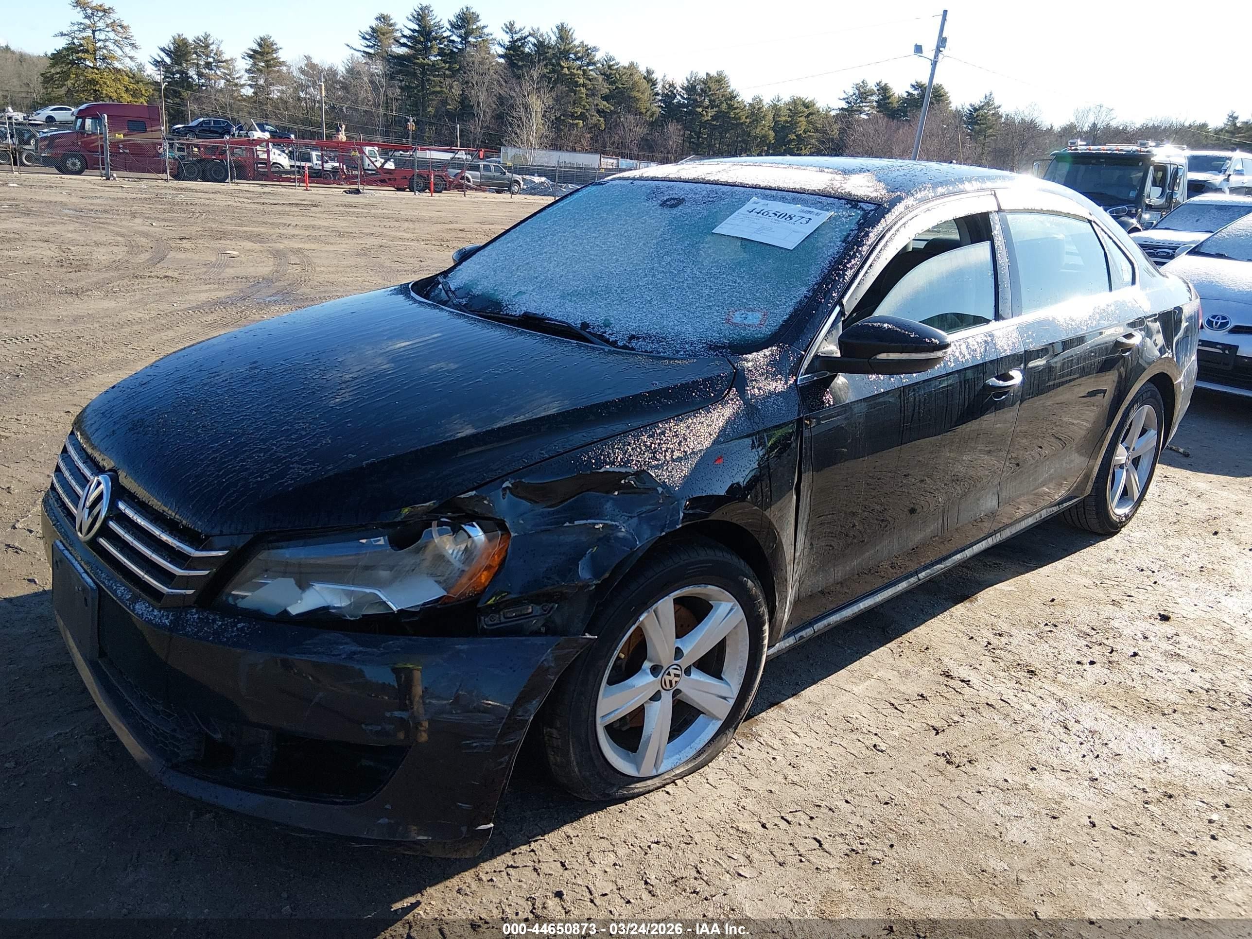 2012 Volkswagen Passat 2.5l Se Black vin: 1VWBP7A31CC082309