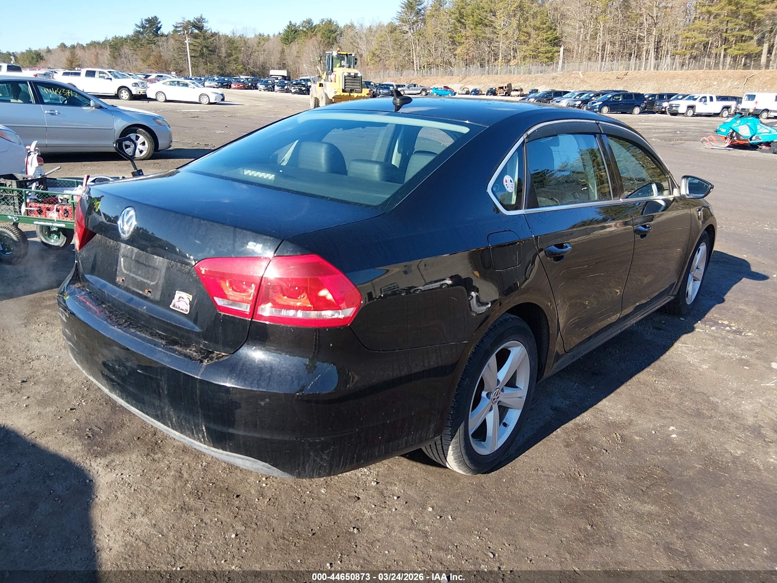 2012 Volkswagen Passat 2.5l Se Black vin: 1VWBP7A31CC082309