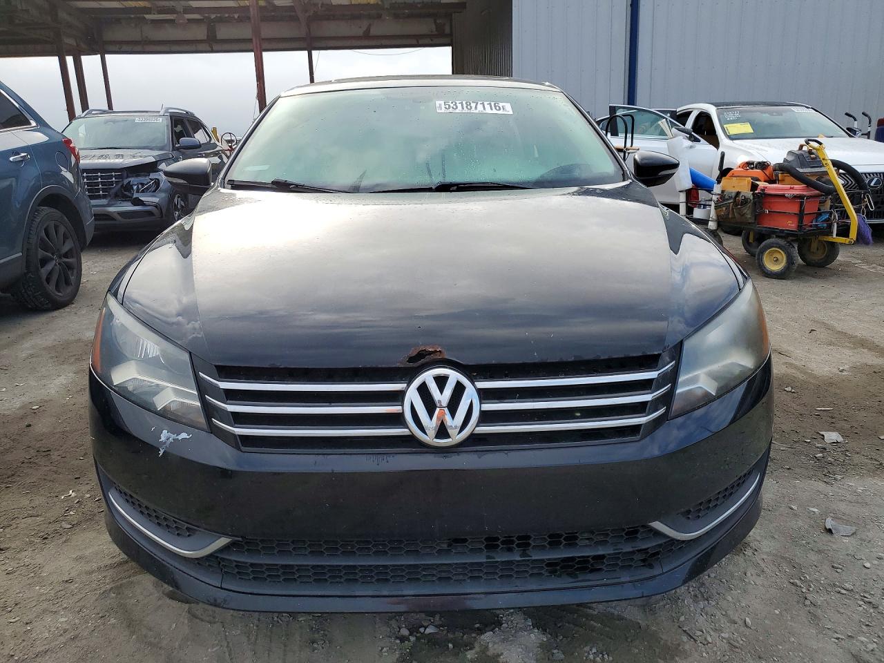 2012 Volkswagen Passat Se Black vin: 1VWBP7A31CC103286