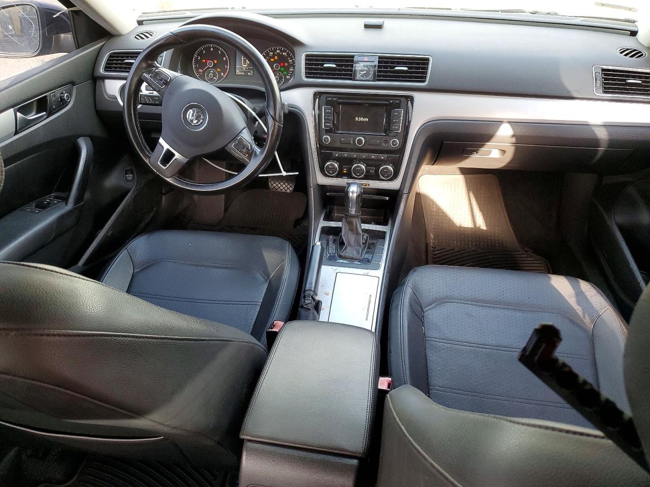 2012 Volkswagen Passat Se Black vin: 1VWBP7A31CC103286