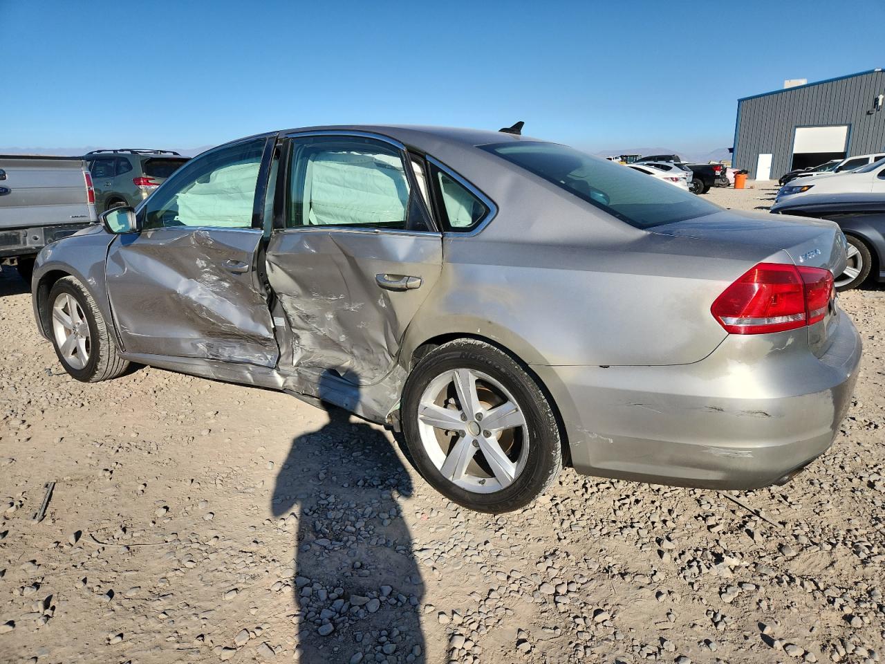 2013 Volkswagen Passat Se Silver vin: 1VWBP7A31DC025254