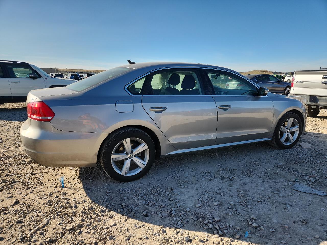 2013 Volkswagen Passat Se Silver vin: 1VWBP7A31DC025254