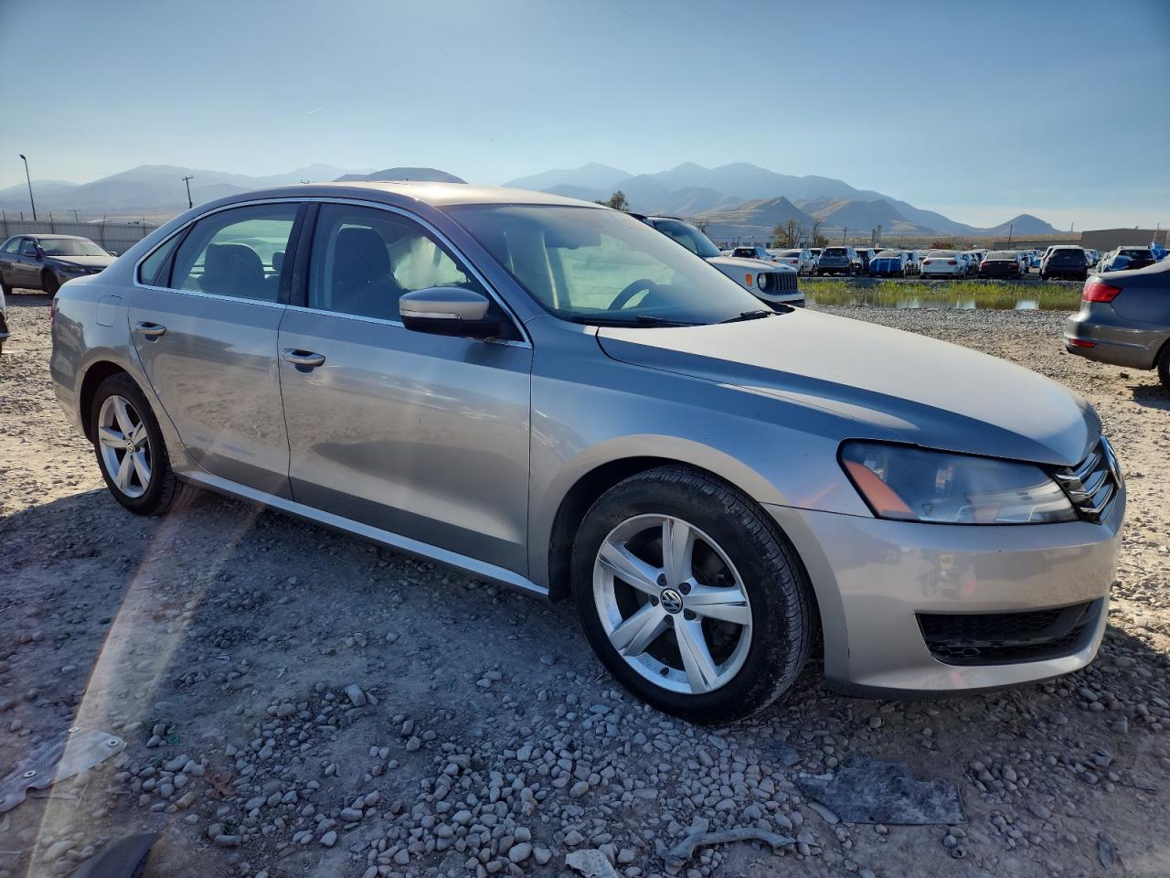 2013 Volkswagen Passat Se Silver vin: 1VWBP7A31DC025254