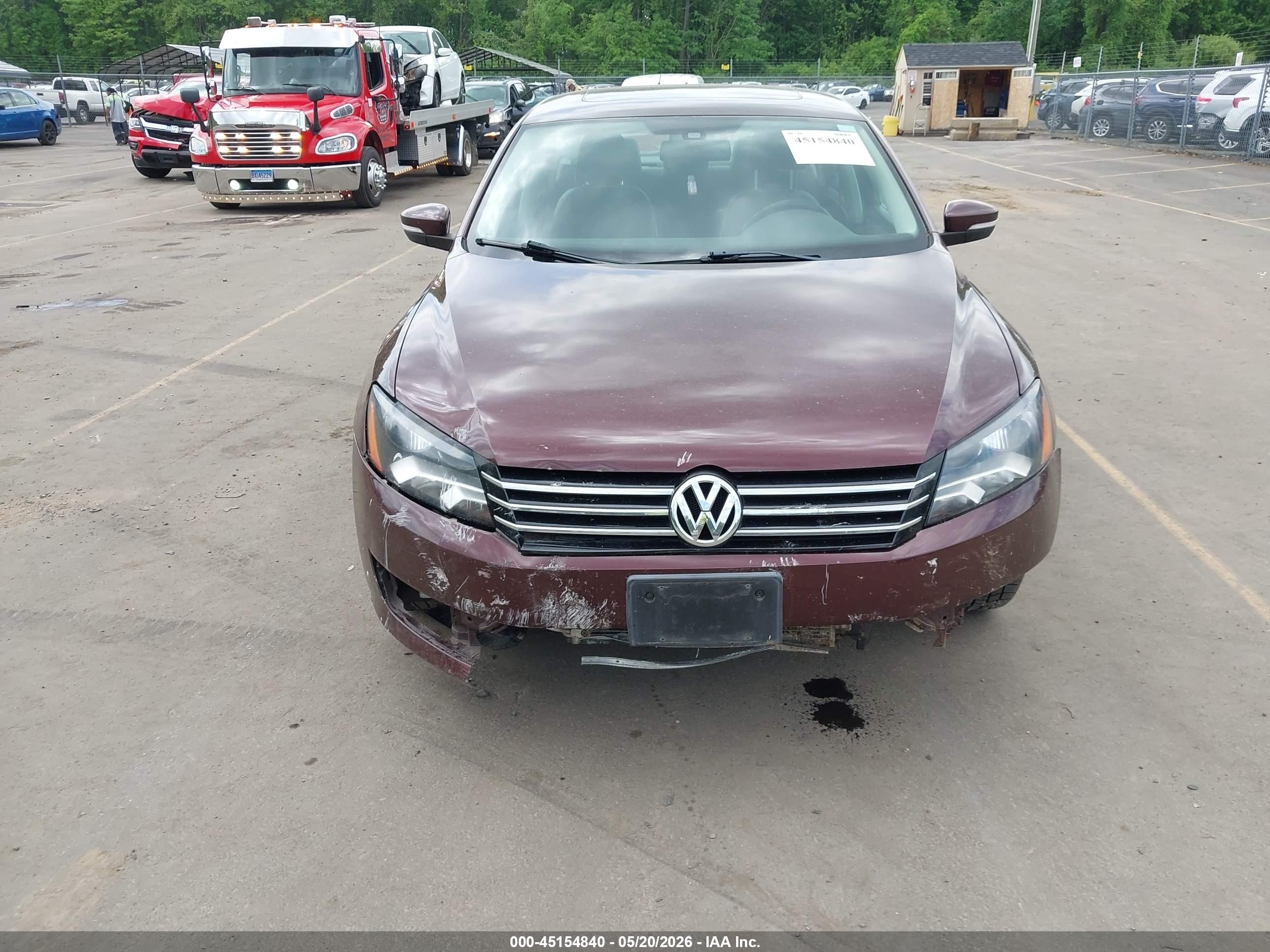 2013 Volkswagen Passat 2.5l Se Burgundy vin: 1VWBP7A31DC026792