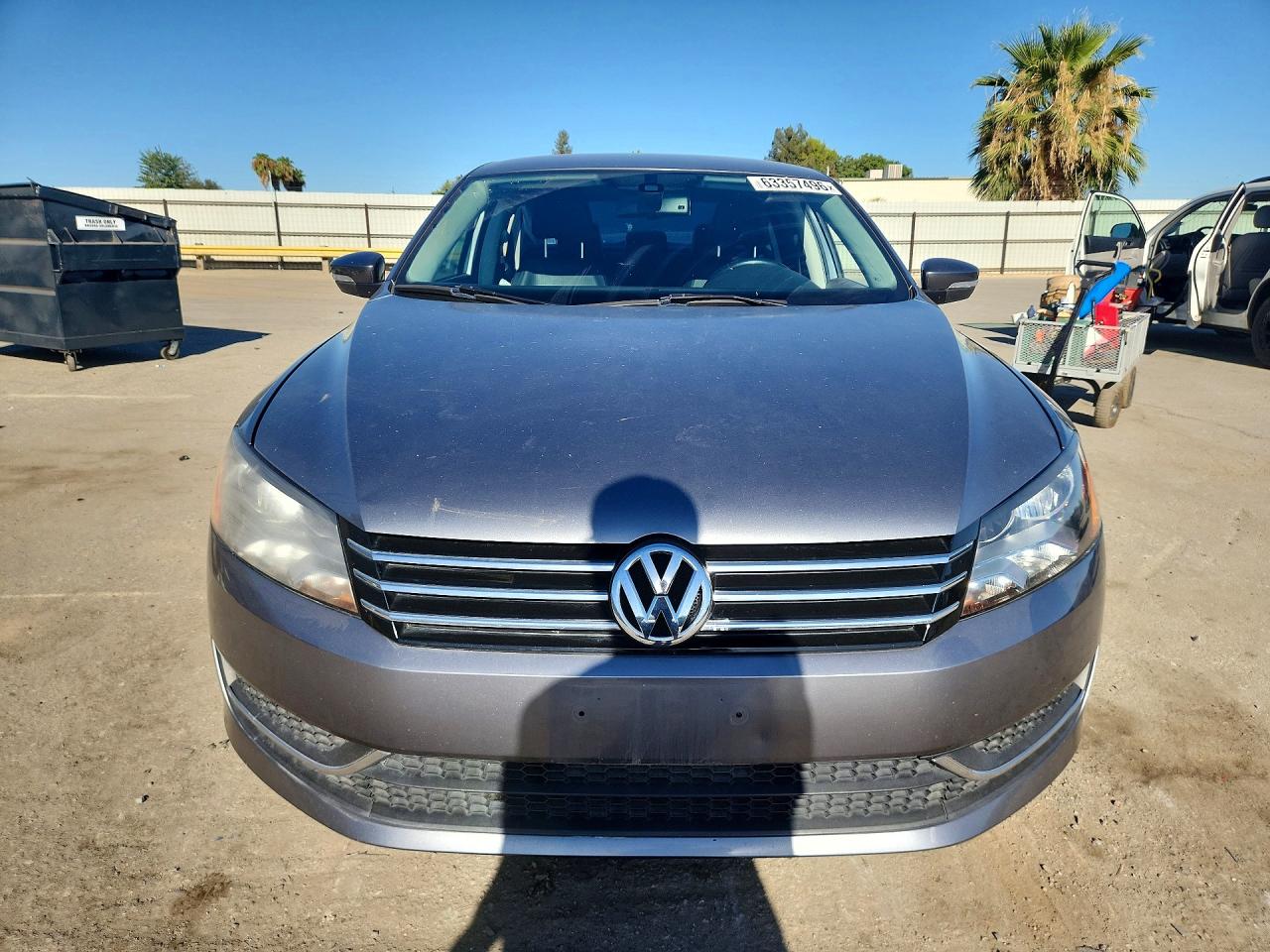 2013 Volkswagen Passat Se Gray vin: 1VWBP7A31DC067407