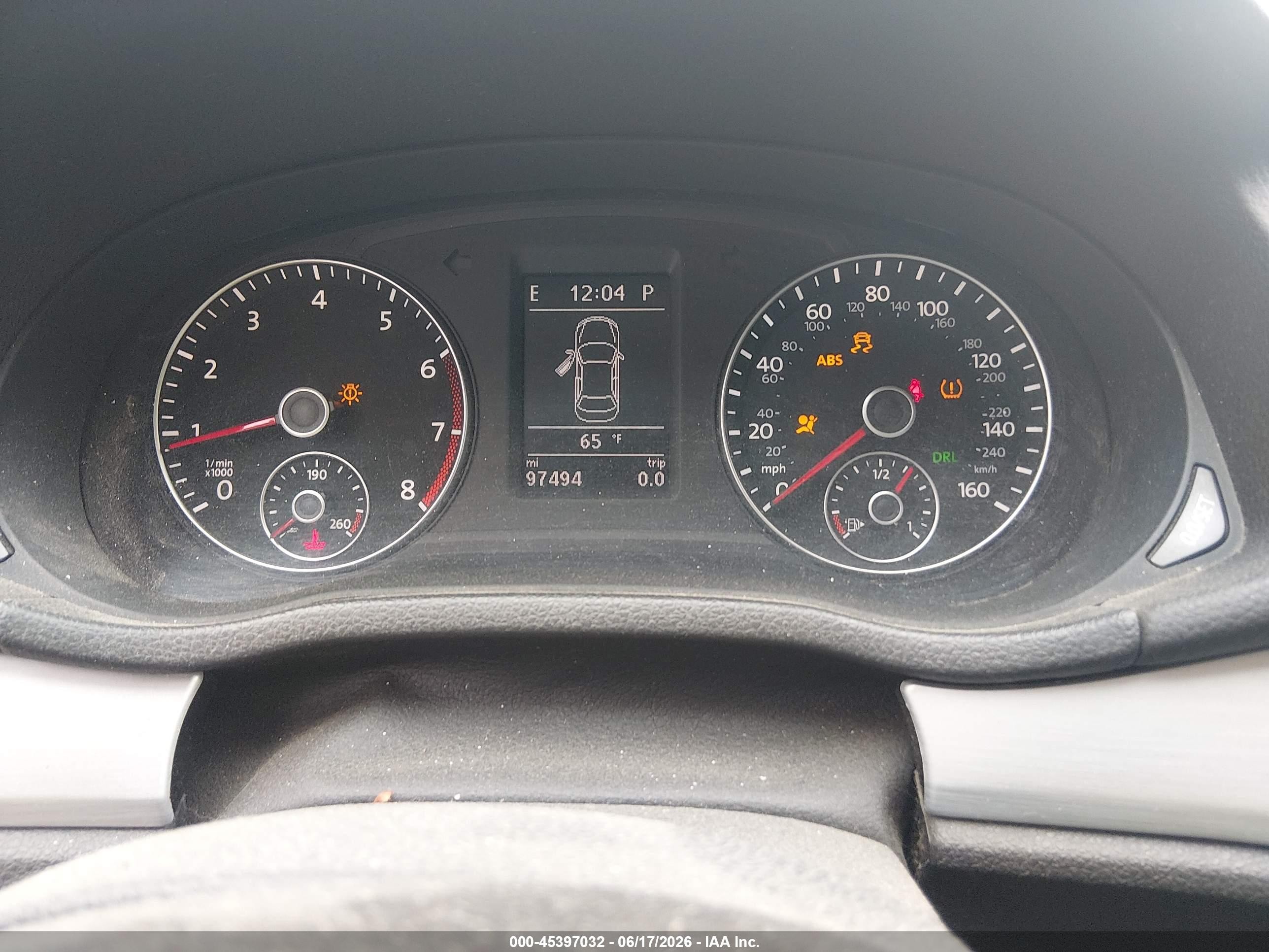 2013 Volkswagen Passat 2.5l Se Серый vin: 1VWBP7A31DC100972