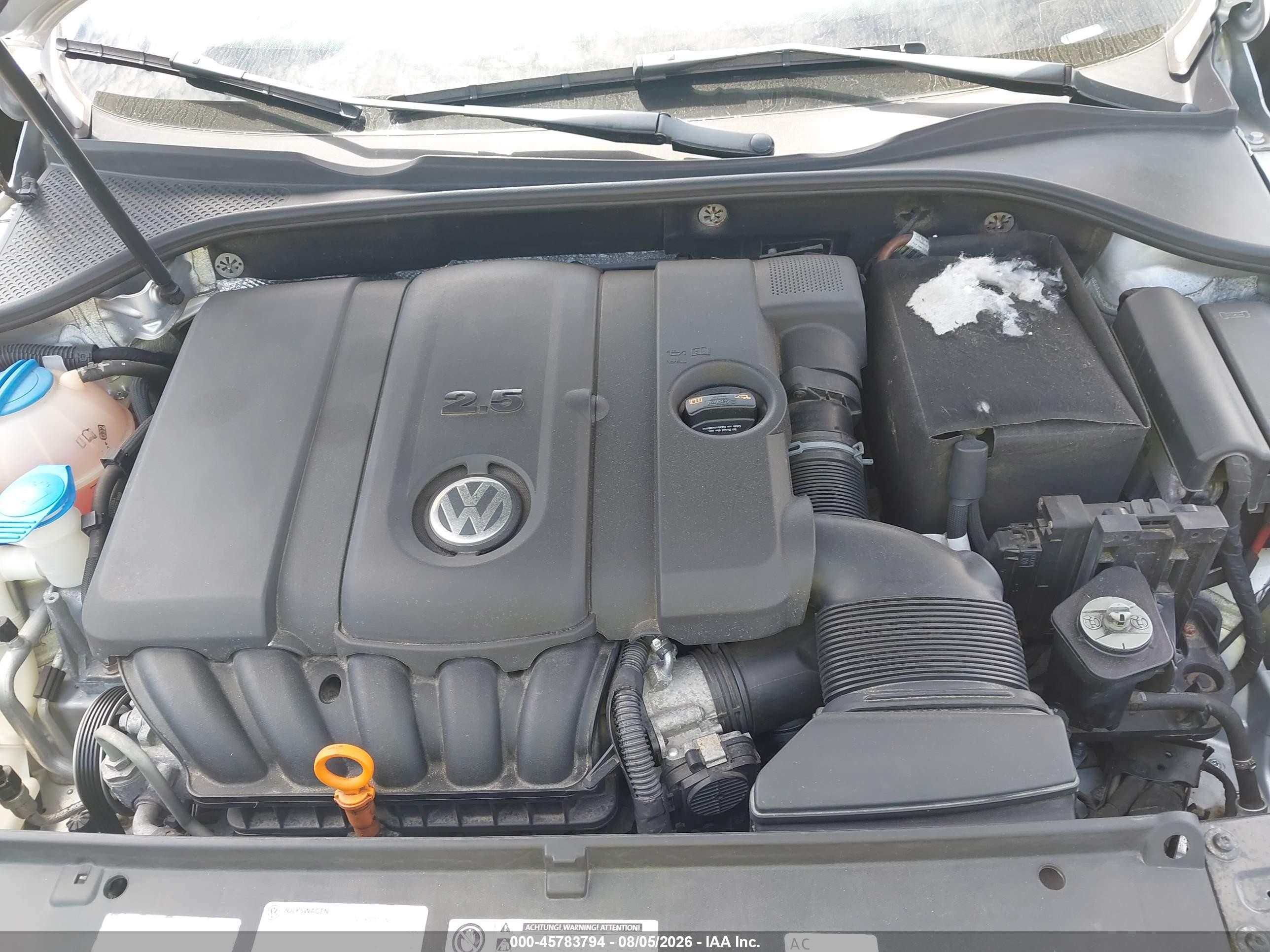 2013 Volkswagen Passat 2.5l Se Silver vin: 1VWBP7A31DC104083