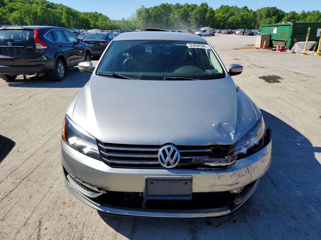 2013 Volkswagen Passat Se Silver vin: 1VWBP7A31DC133003