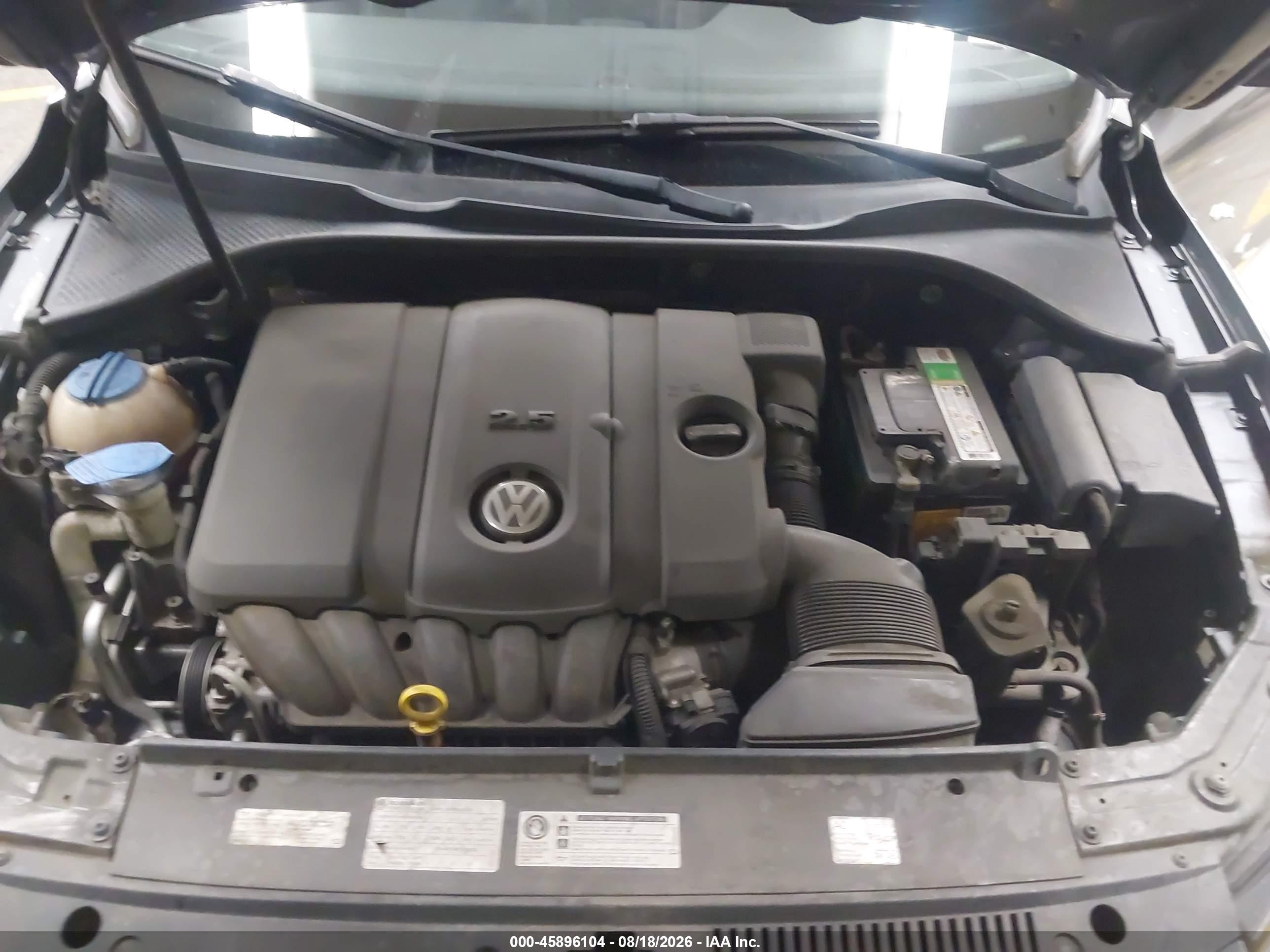 2013 Volkswagen Passat 2.5l Se Gray vin: 1VWBP7A31DC137343