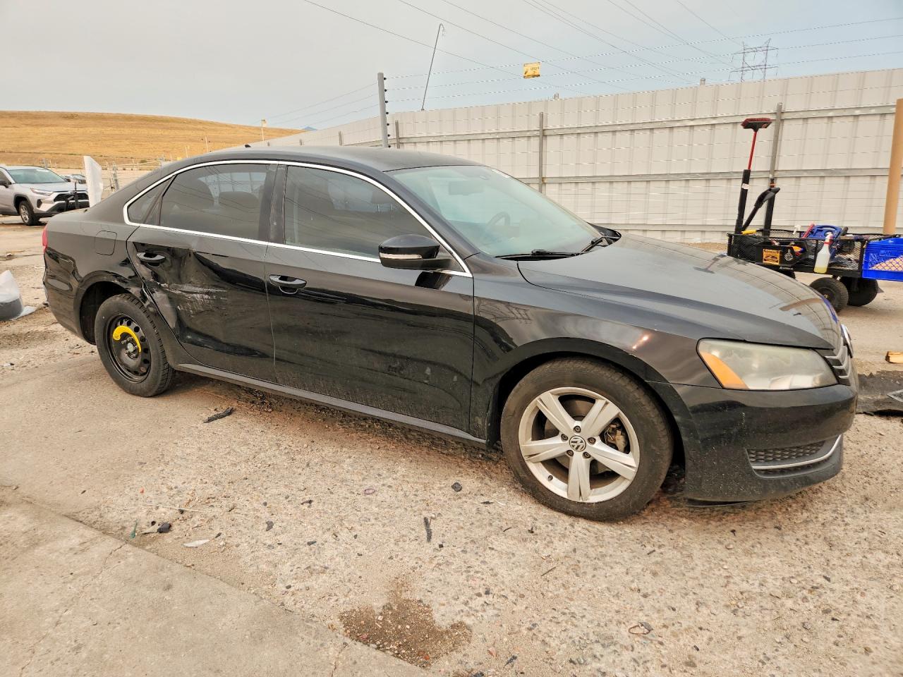 2014 Volkswagen Passat Se Black vin: 1VWBP7A31EC013428
