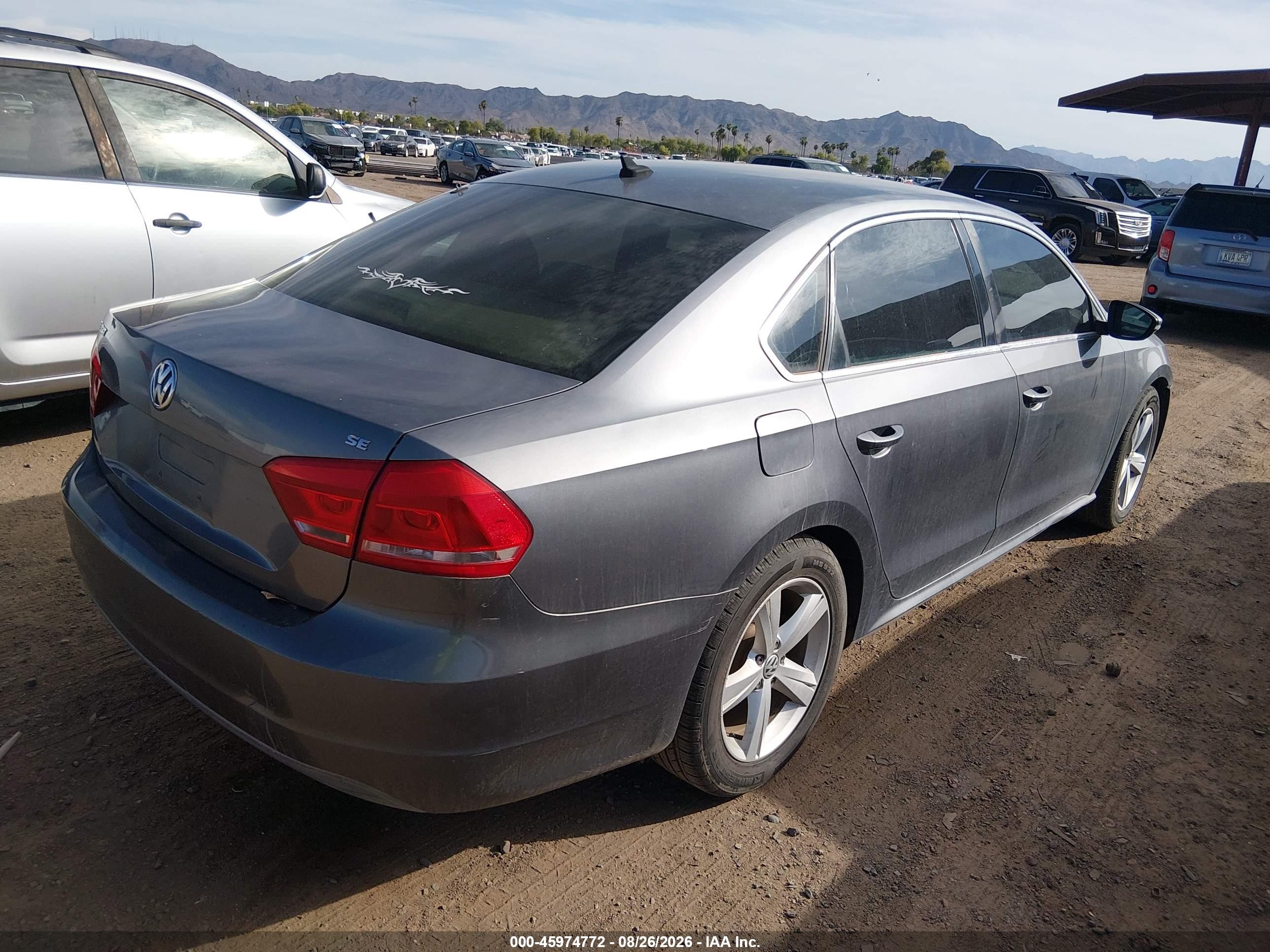 2012 Volkswagen Passat 2.5l Se Синий vin: 1VWBP7A32CC047746